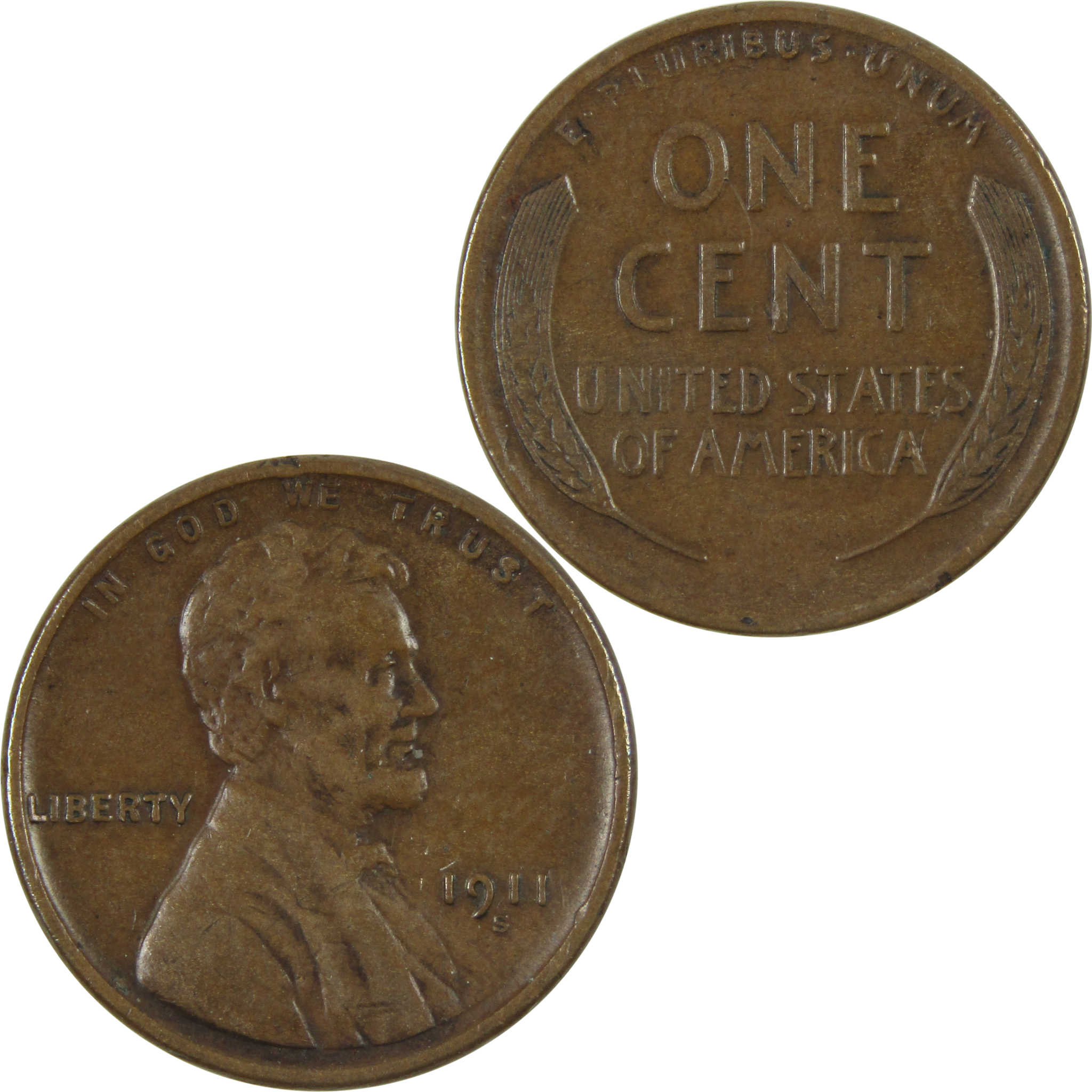 1911 S Lincoln Wheat Cent XF EF Extremely Fine Penny 1c SKU:I15185