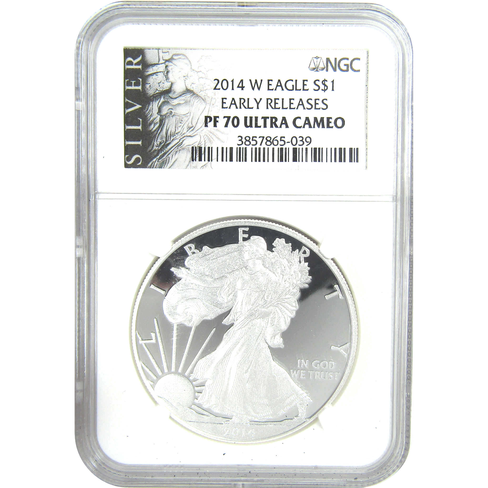 2014 W American Silver Eagle PF 70 UCAM NGC Early Releases SKU:CPC9448