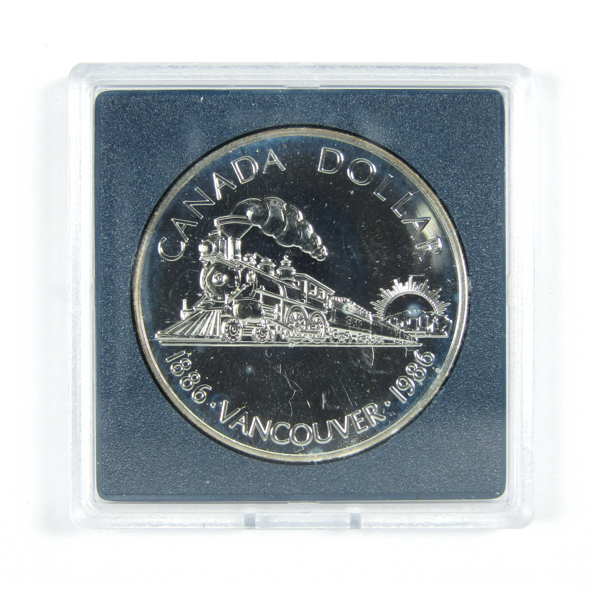 1986 Canadian Vancouver Centennial Uncirculated Silver $1 SKU:CPC4623