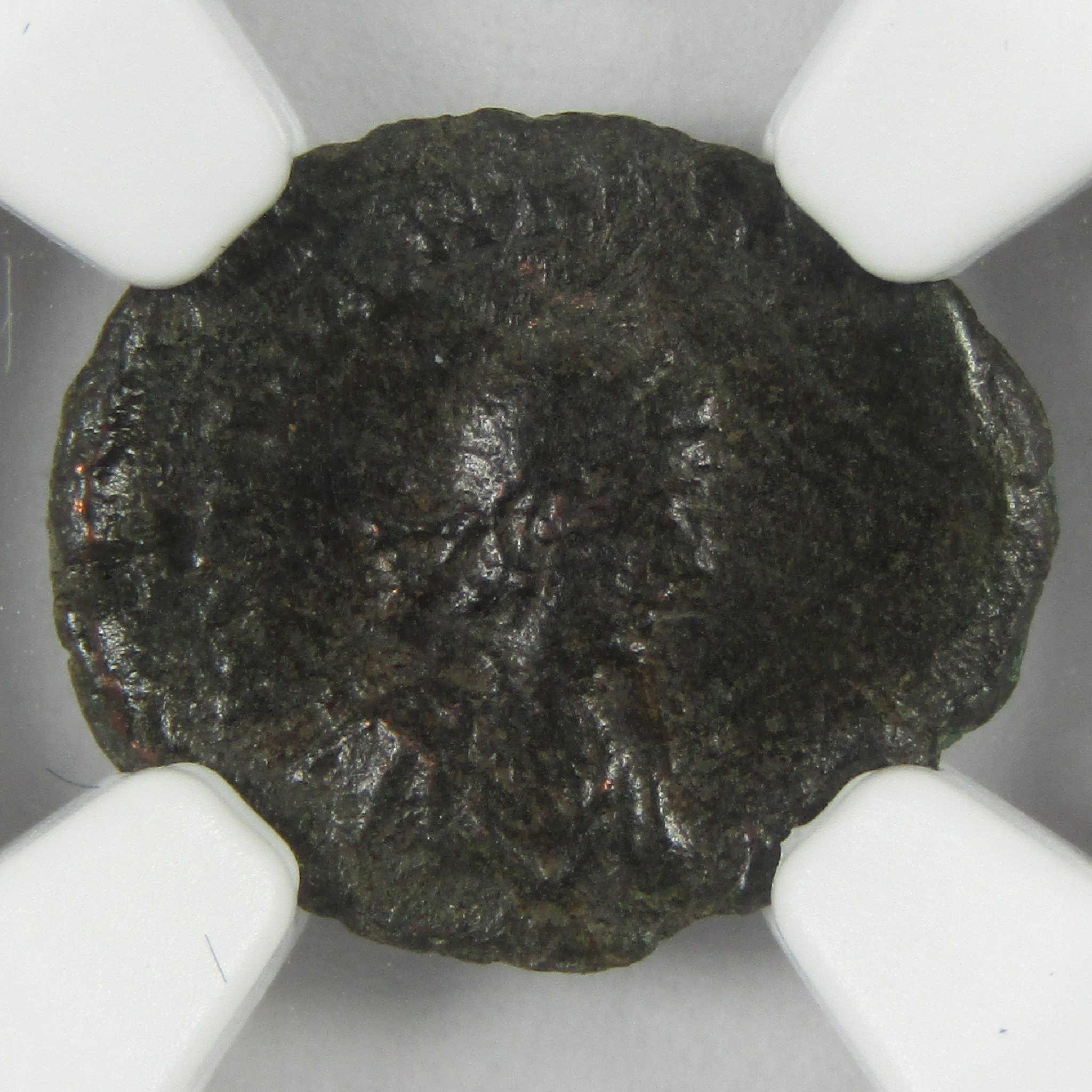 425-455 AD Valentinian III Copper Nummus VF NGC Ancient Roman Coin