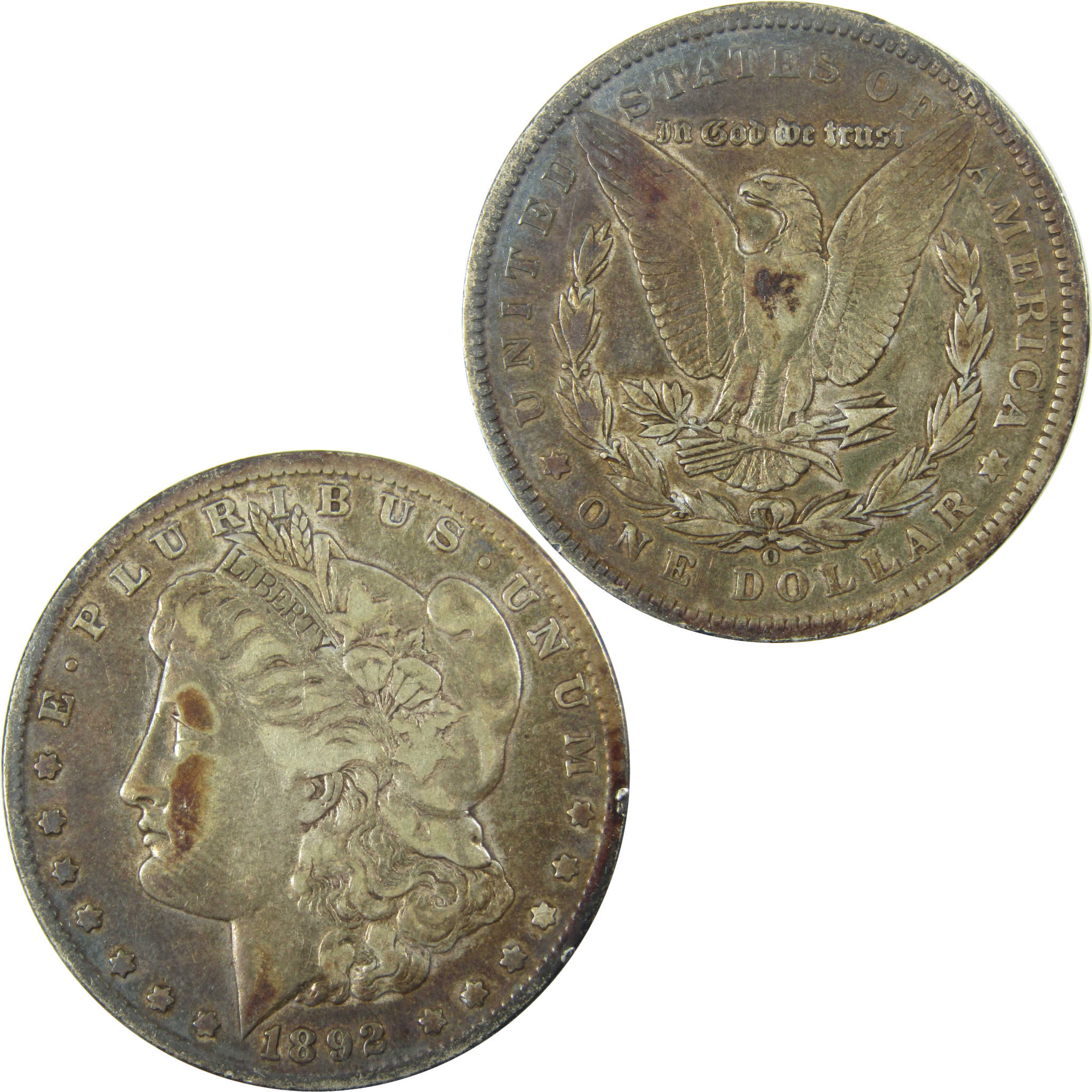 1892 O Morgan Silver Dollar VF Very Fine $1 Coin SKU:CP1624