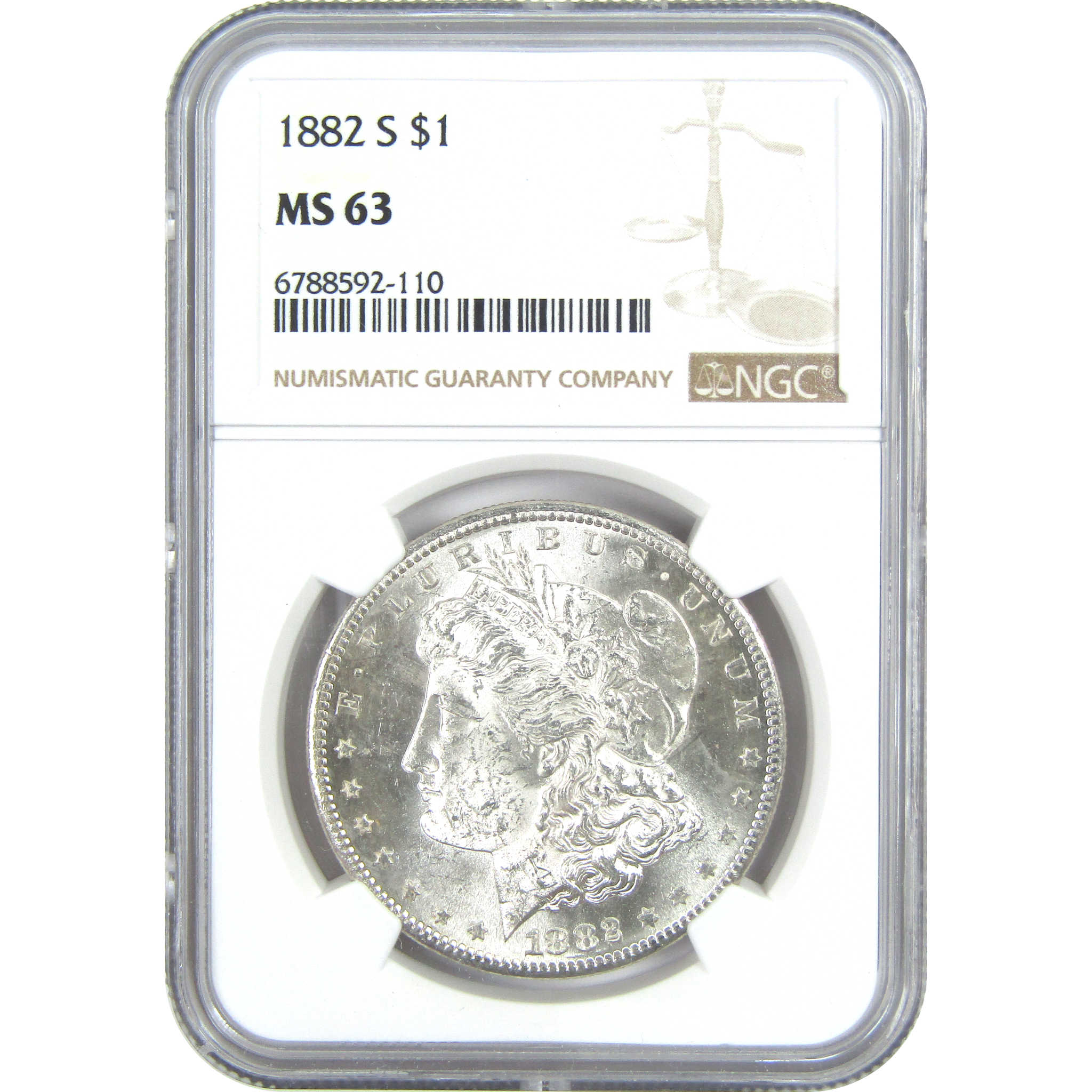 1882 S Morgan Dollar MS 63 NGC Silver $1 Uncirculated Coin SKU:I15724 - Morgan coin - Morgan silver dollar - Morgan silver dollar for sale - Profile Coins &amp; Collectibles