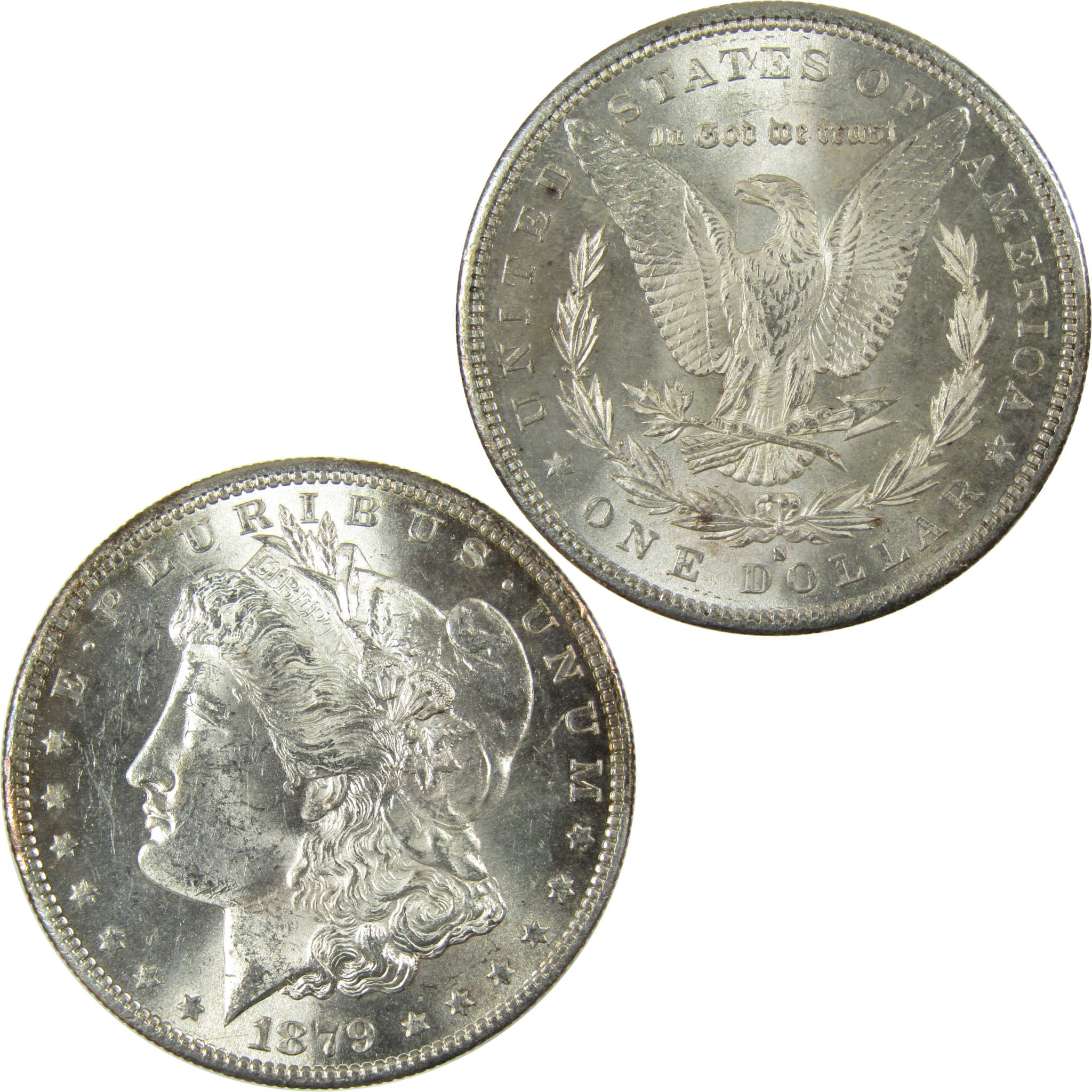 1879 S Rev 79 Morgan Silver Dollar Uncirculated Mint State SKU:I27086
