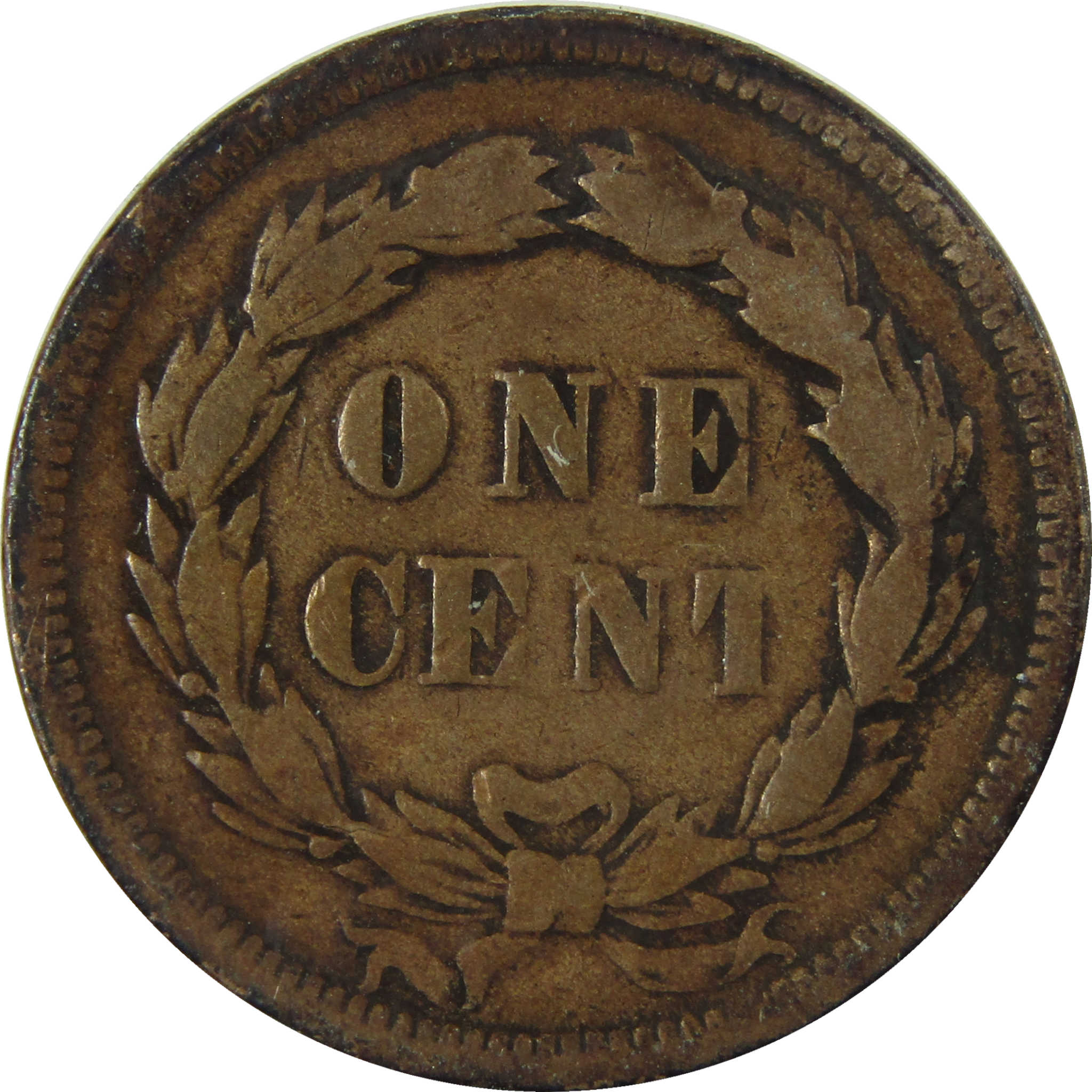 1859 Indian Head Cent F Fine Penny 1c Coin SKU:I27004
