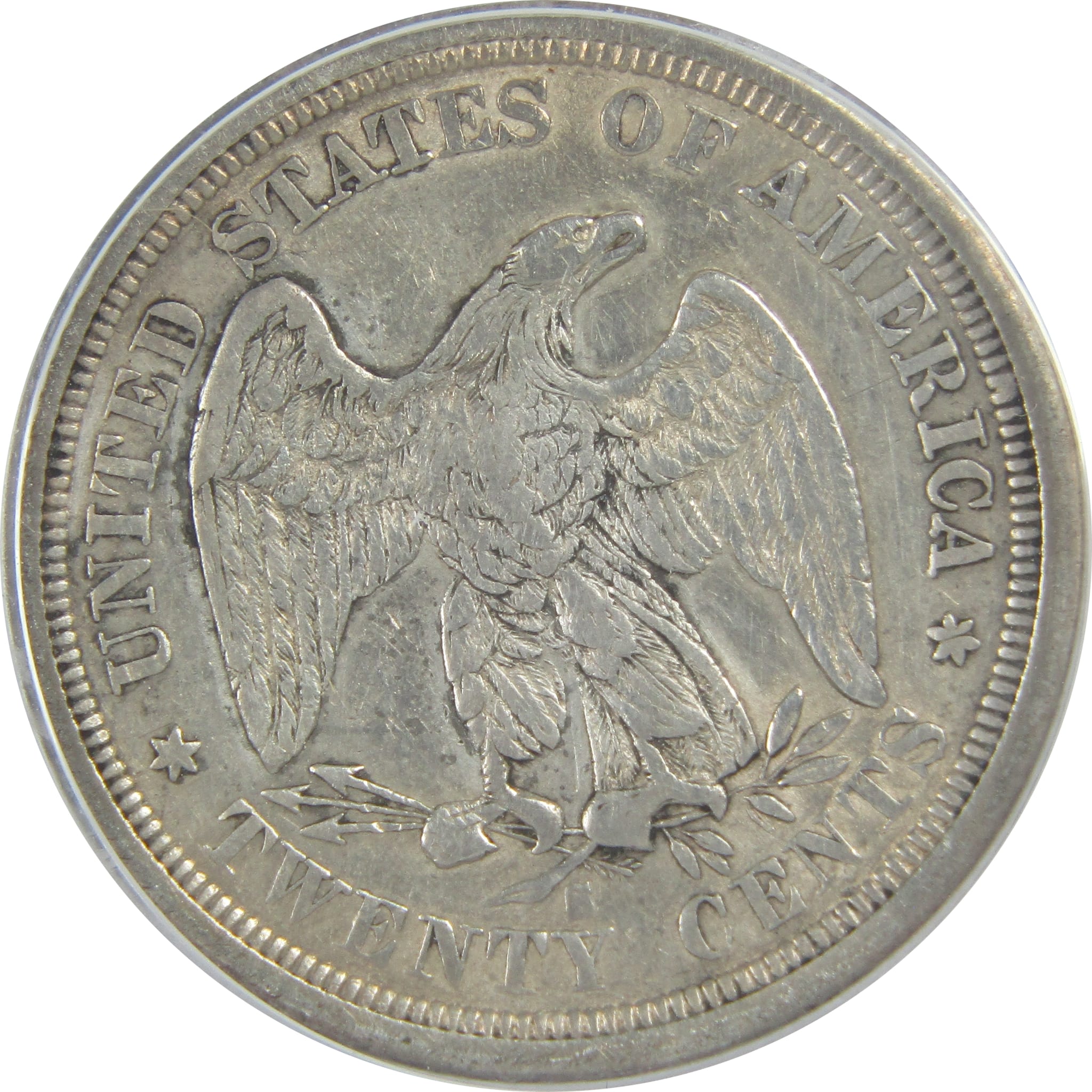 1875 S Seated Liberty Twenty Cent VF 20 Details ANACS SKU:I16150