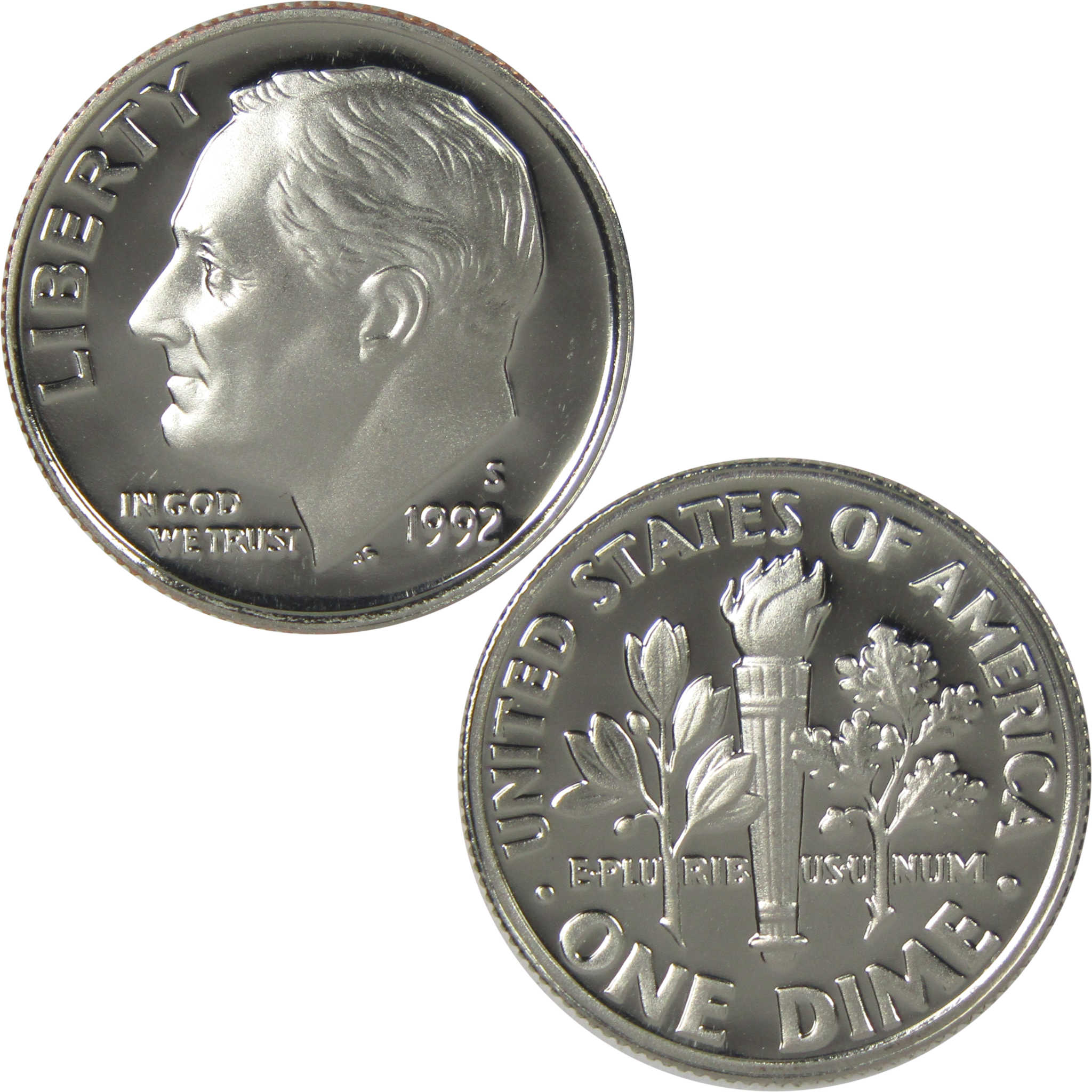 1992 S Roosevelt Dime Choice Proof Clad 10c Coin