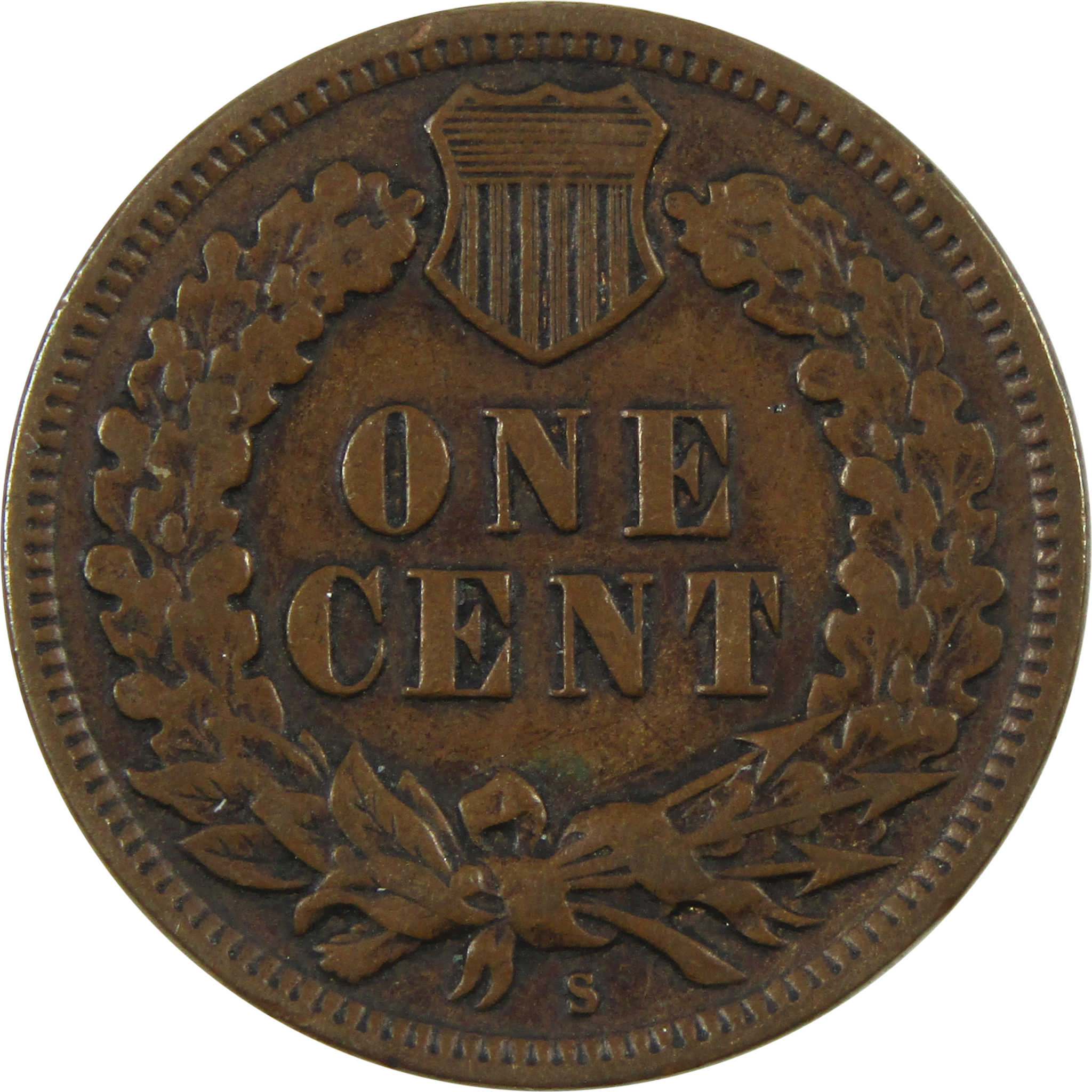 1908 S Indian Head Cent VF Very Fine Penny 1c Coin SKU:I14054