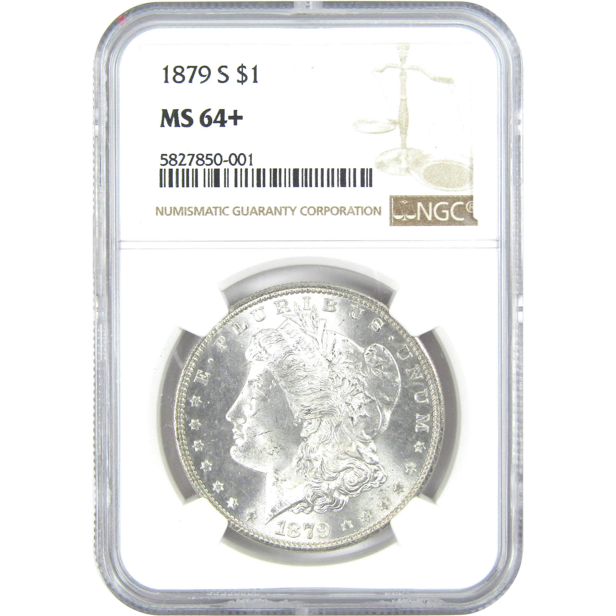 1879 S Morgan Dollar MS 64+ NGC Silver $1 Uncirculated Coin - Morgan coin - Morgan silver dollar - Morgan silver dollar for sale - Profile Coins &amp; Collectibles