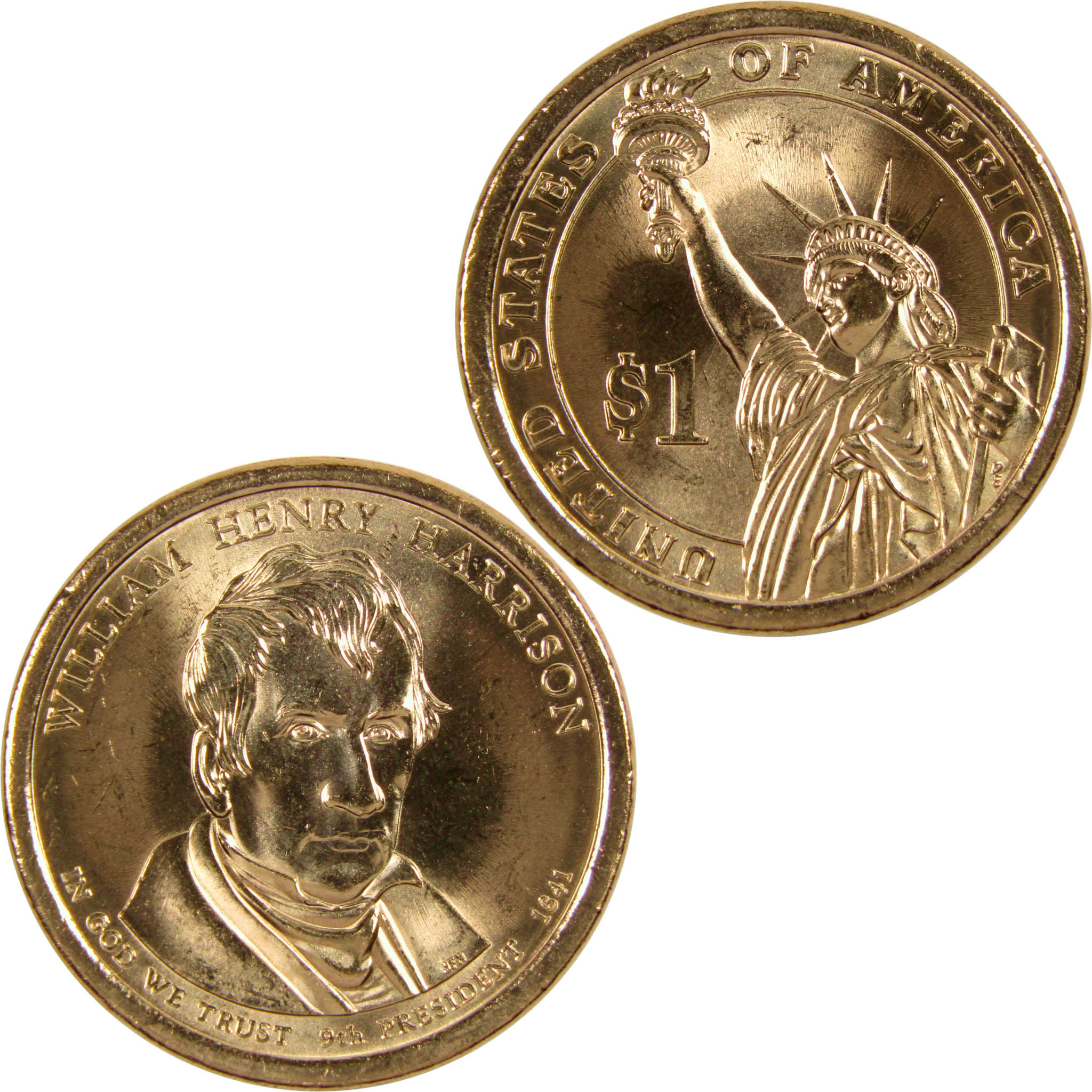 2009 P William Henry Harrison Presidential Dollar BU Uncirculated Coin