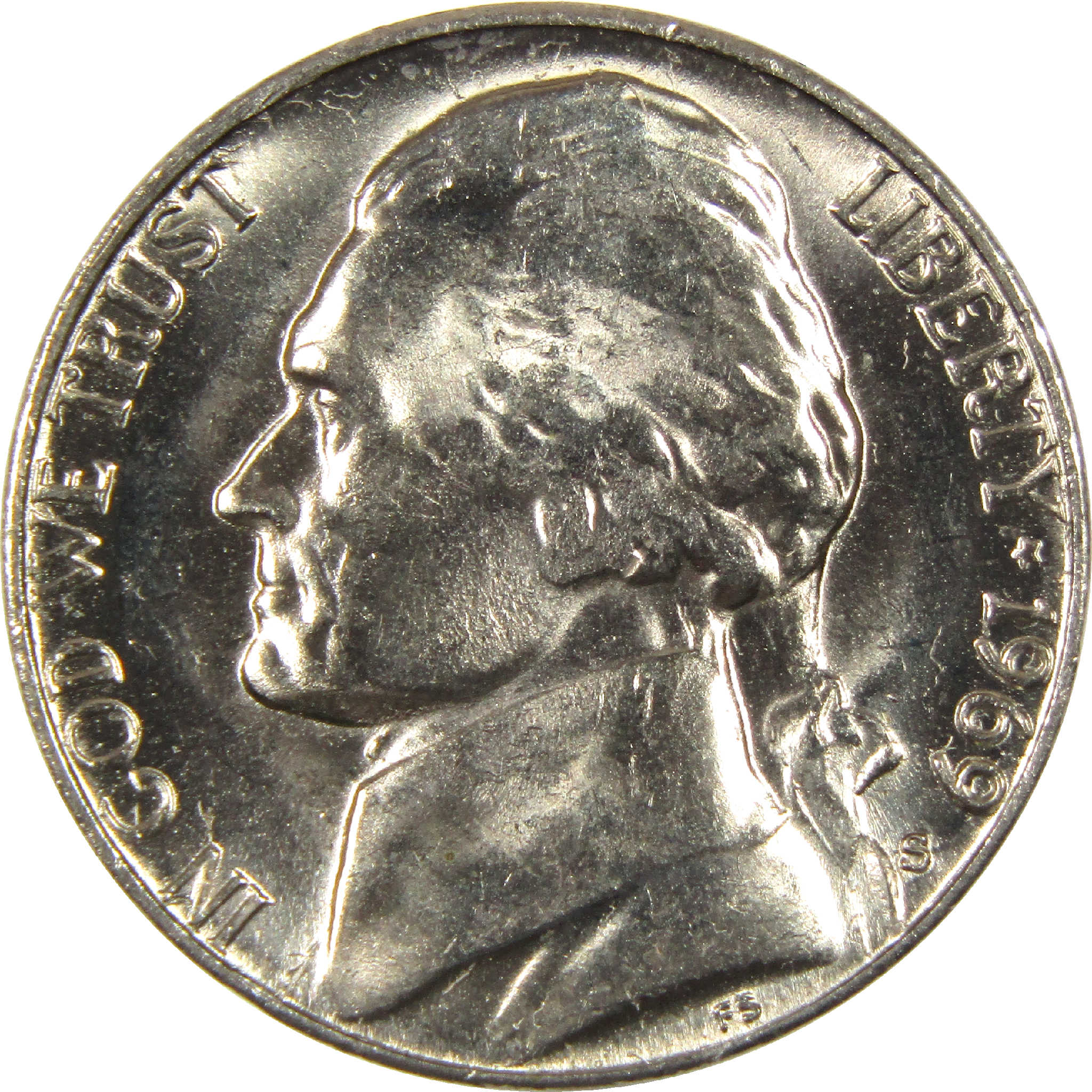 1969 S Jefferson Nickel BU Uncirculated 5c Coin