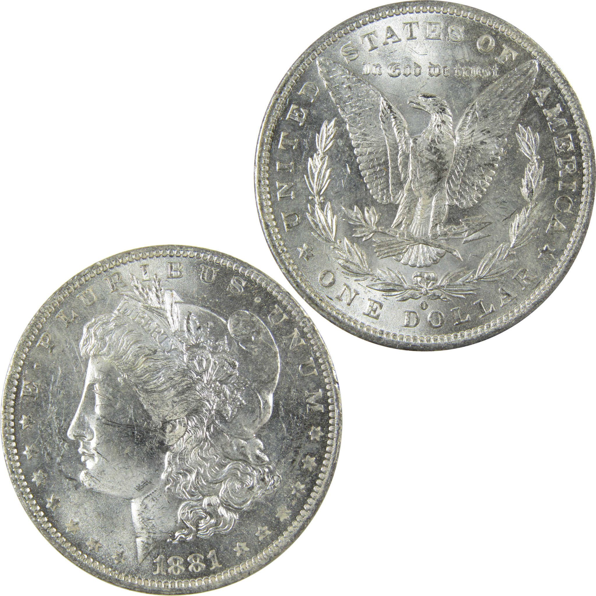 1881 O Morgan Silver Dollar Uncirculated Mint State $1 Coin SKU:I27713