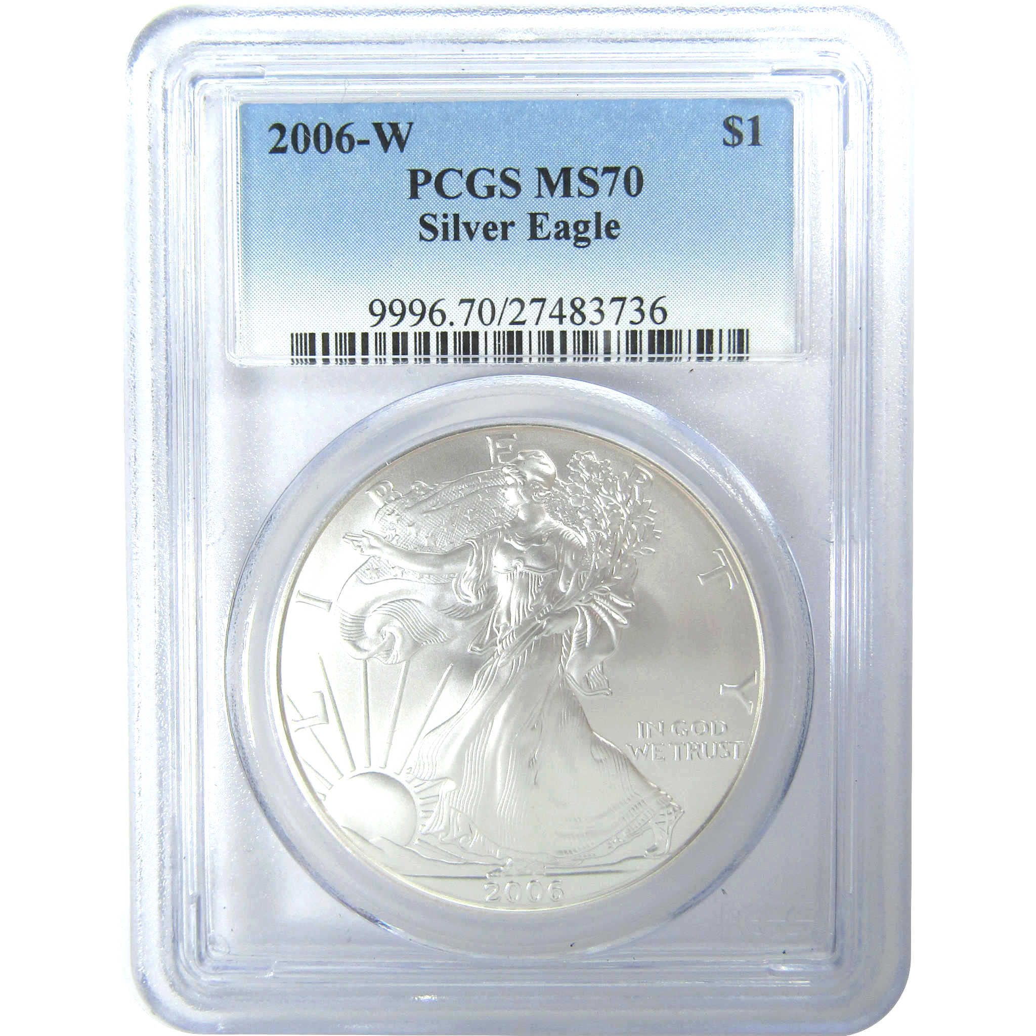 2006 W American Silver Eagle MS 70 PCGS Uncirculated $1 SKU:CPC9453