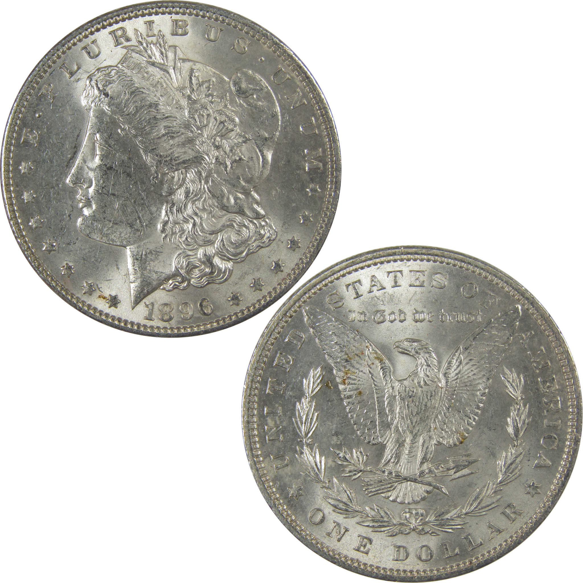 1896 Morgan Dollar Uncirculated Silver $1 Coin SKU:CPC1100 - Morgan coin - Morgan silver dollar - Morgan silver dollar for sale - Profile Coins &amp; Collectibles