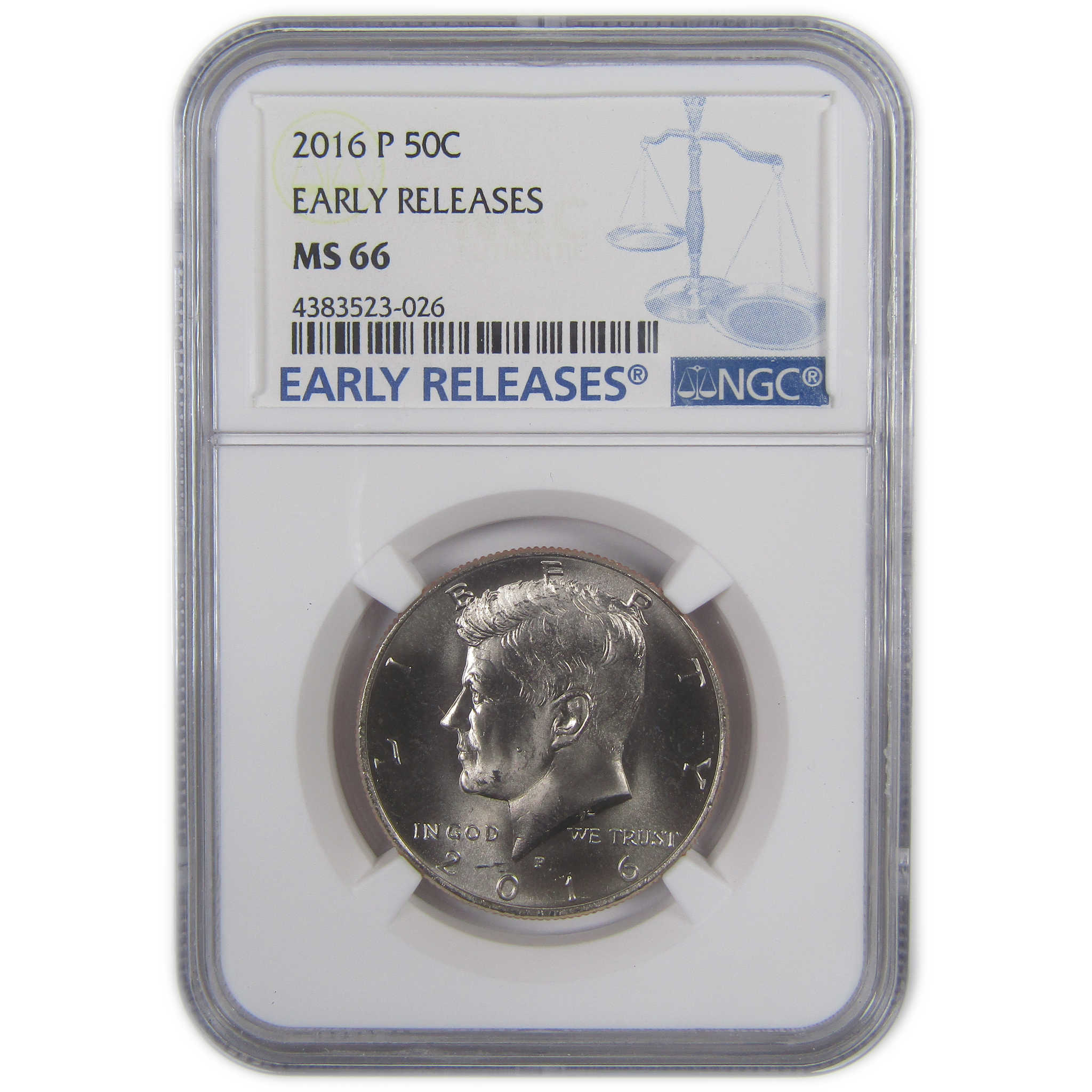 2016 P Kennedy Half Dollar MS 66 NGC Clad Early Releases SKU:CPC9756