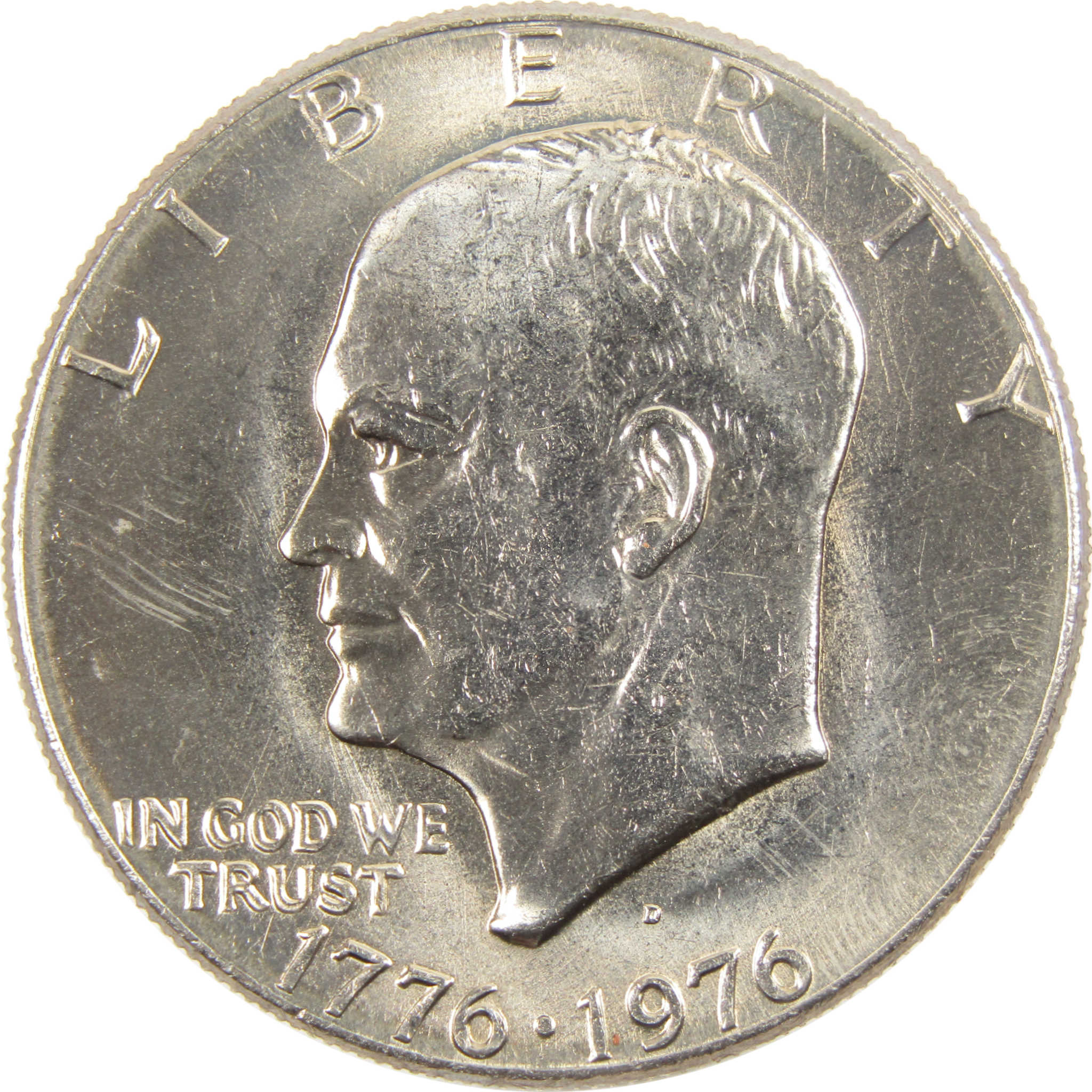 1976 D Type 1 Eisenhower Bicentennial Dollar BU Uncirculated Clad $1