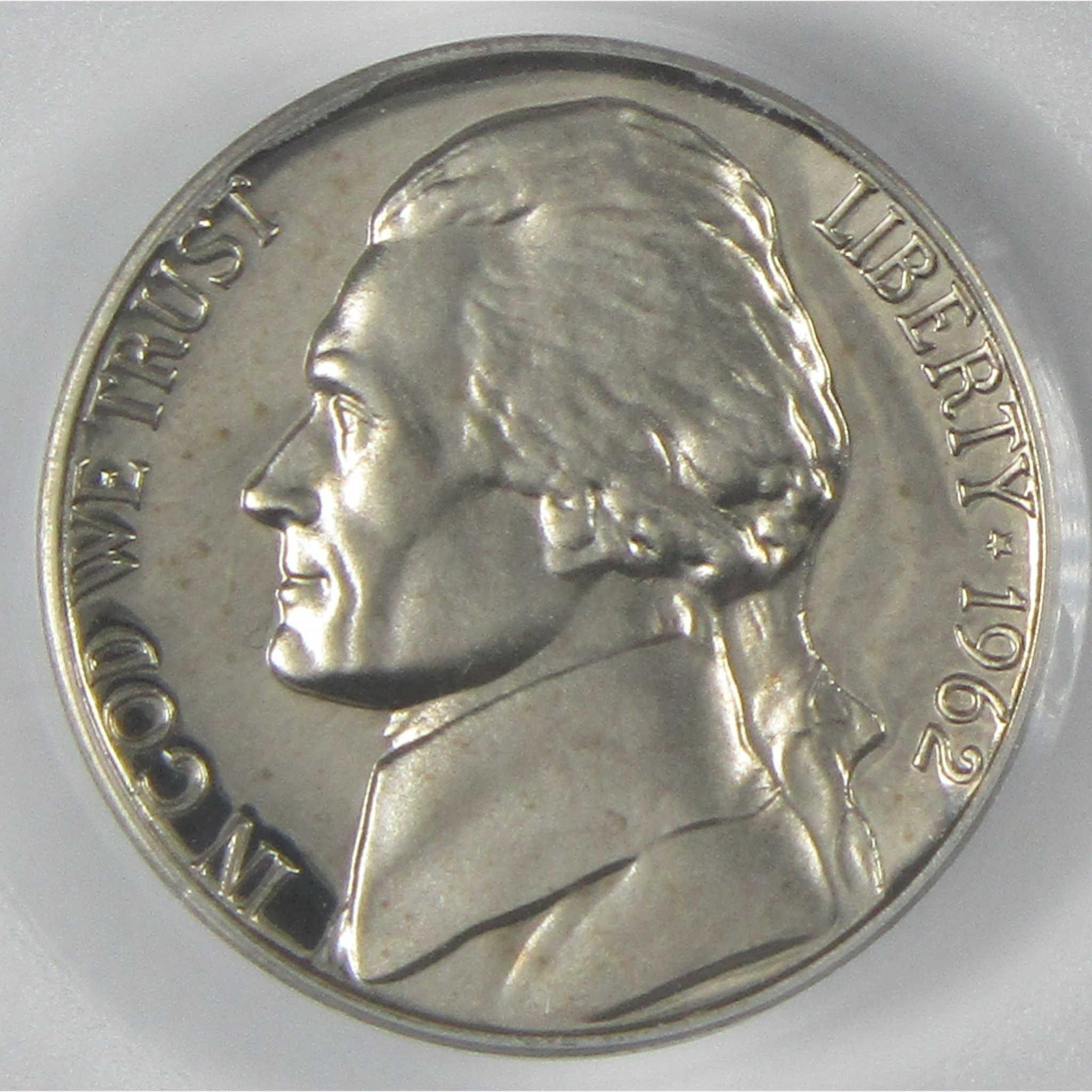 1962 Jefferson Nickel PR 67 CAM PCGS Proof 5c Coin SKU:I26445