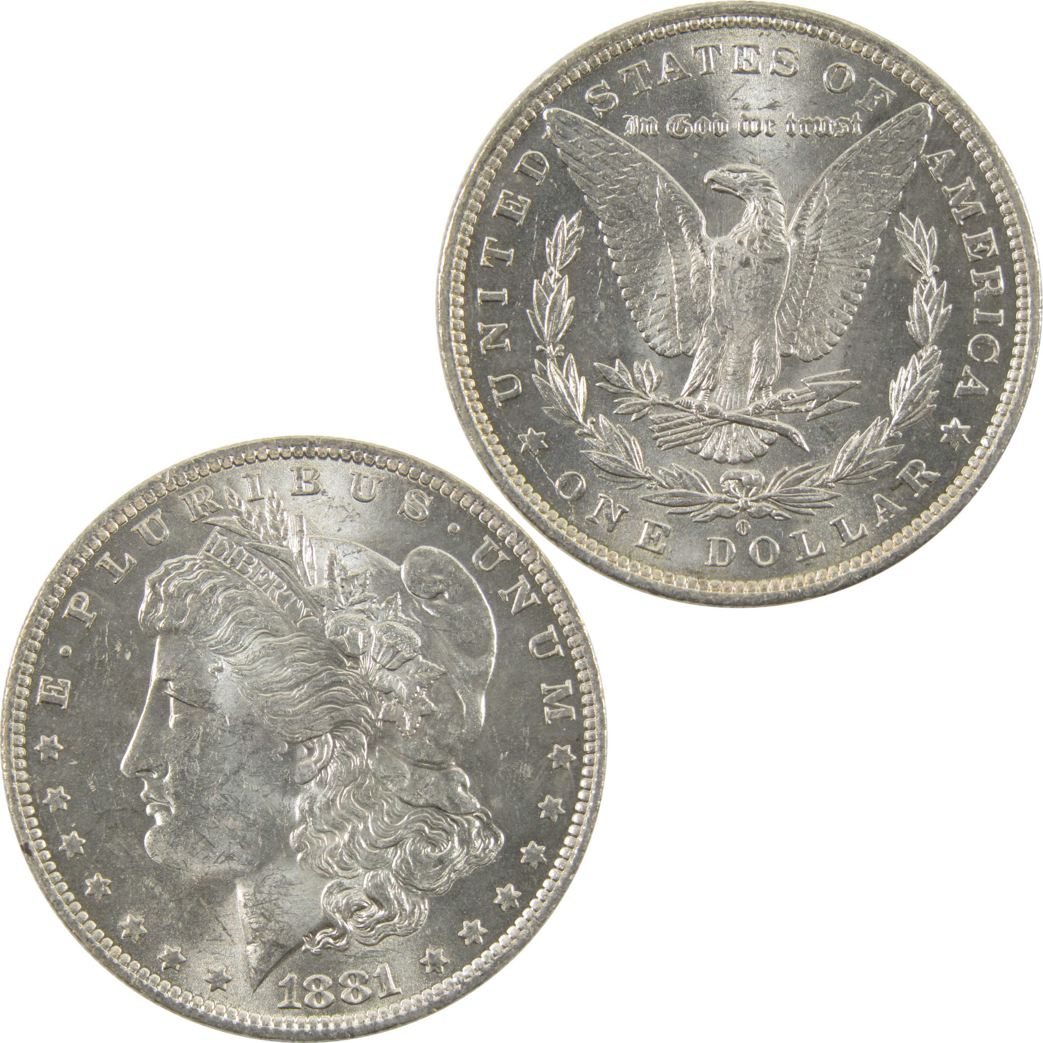 1881 O Morgan Dollar BU Uncirculated 90 Silver 1 Coin SKU I10427