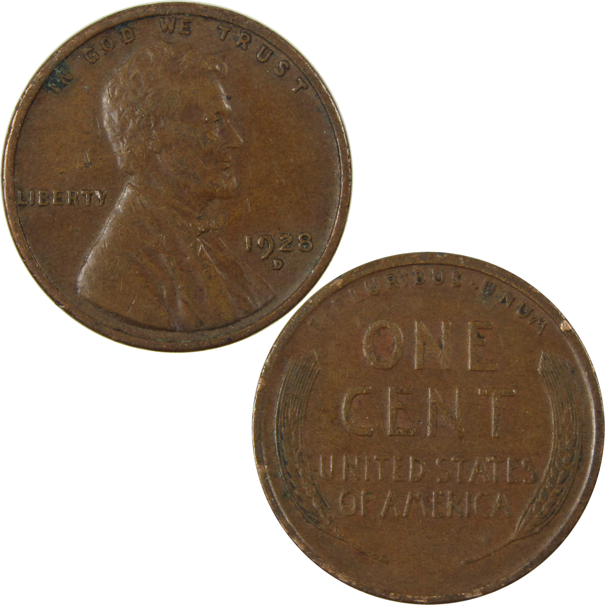 1928 D Lincoln Wheat Cent VF Very Fine Penny 1c Coin SKU:I27623