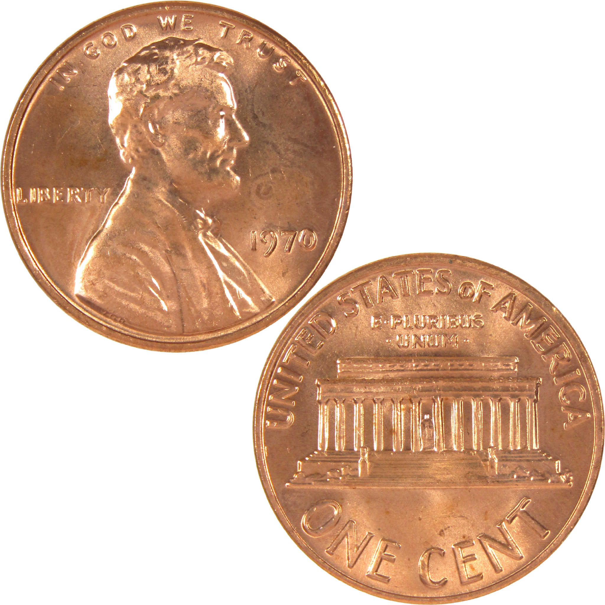 1970 Lincoln Memorial Cent BU Uncirculated Penny 1c Coin