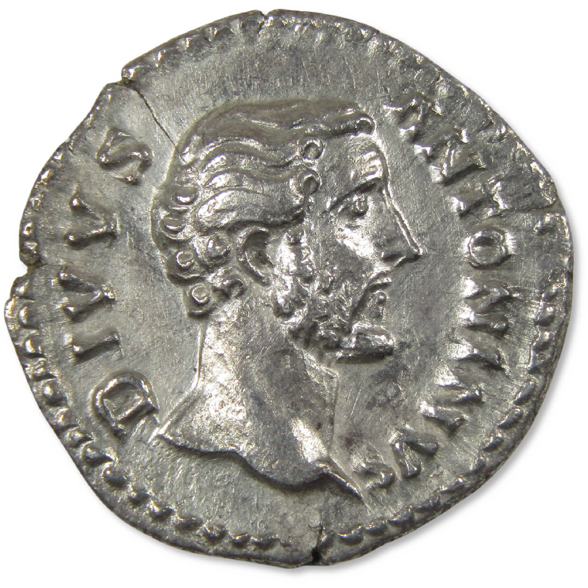 138-161 AD Antoninus Pius Roman Empire Silver Denarius VF Ancient Coin