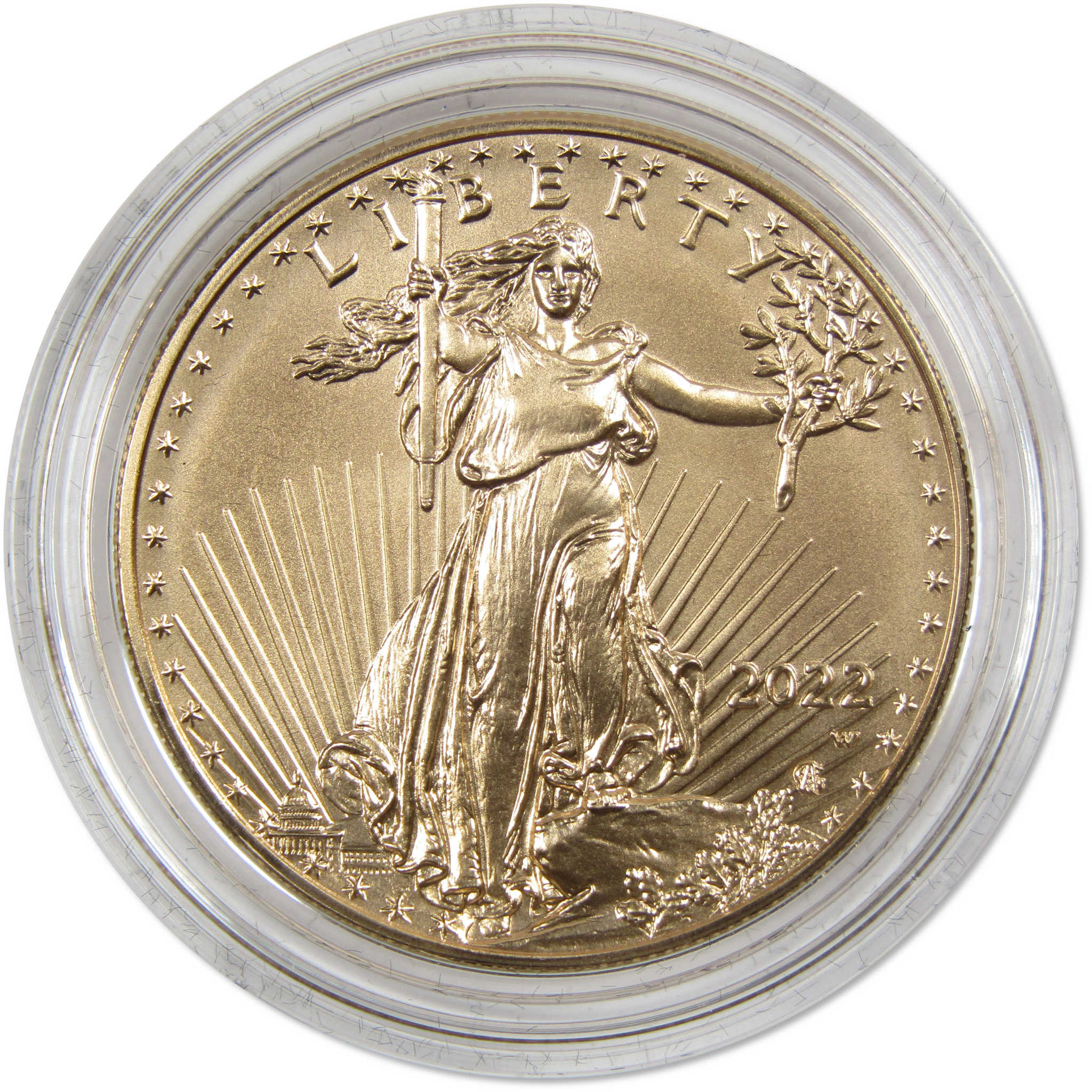 2022 W American Eagle Uncirculated 1 oz Gold $50 OGP COA SKU:OPC59