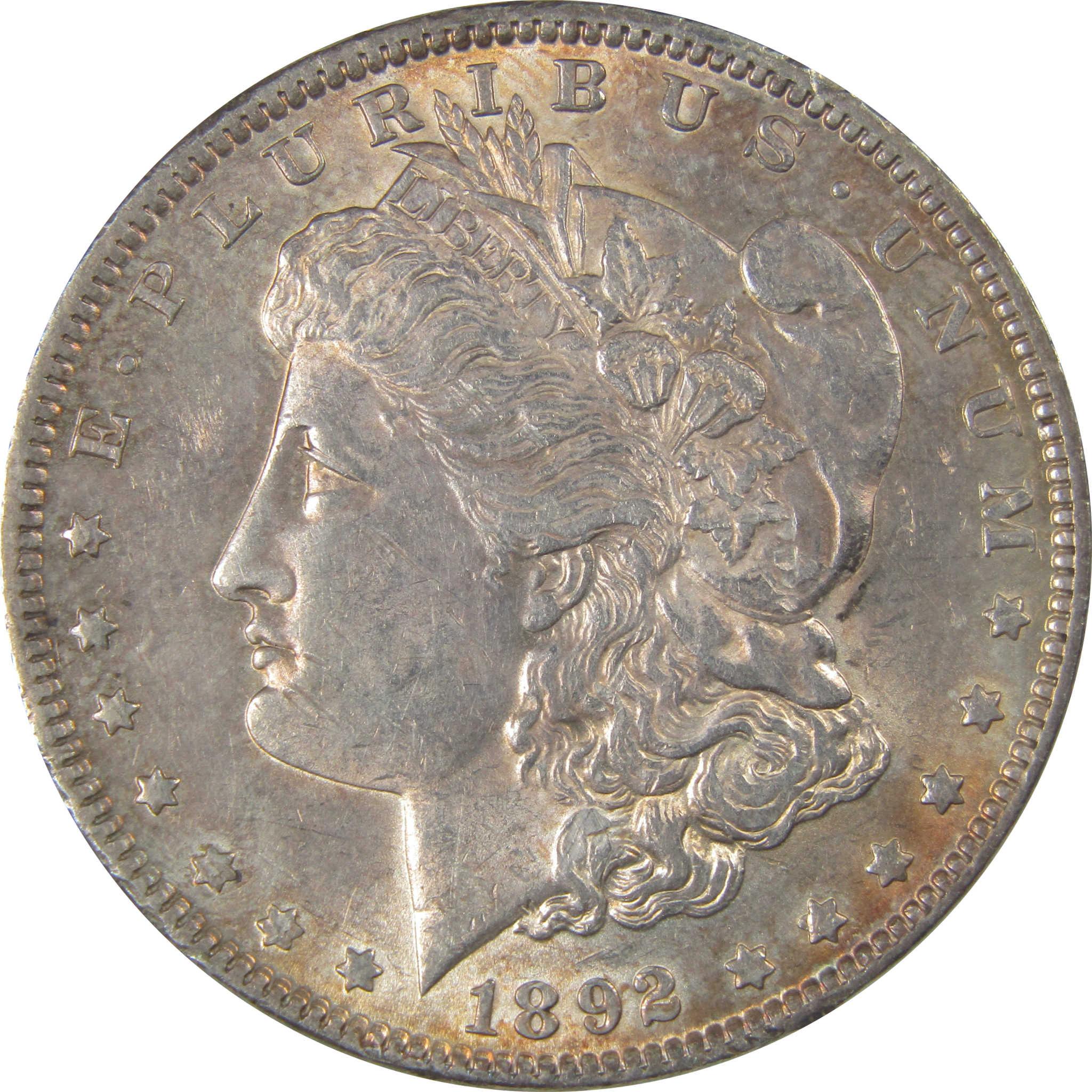 1892 Morgan Silver Dollar Borderline Uncirculated $1 Coin SKU:I23975 - Morgan coin - Morgan silver dollar - Morgan silver dollar for sale - Profile Coins &amp; Collectibles