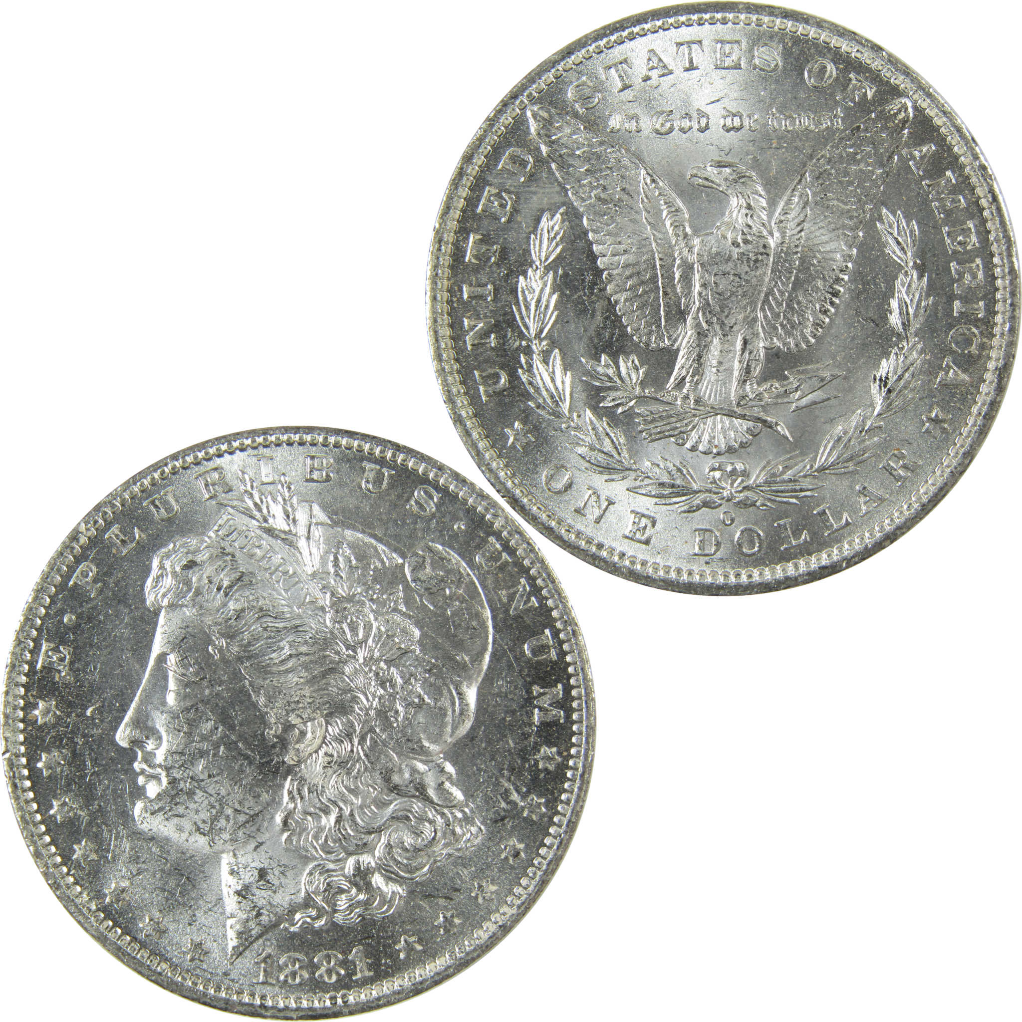 1881 O Morgan Silver Dollar Uncirculated Mint State $1 Coin SKU:I27690