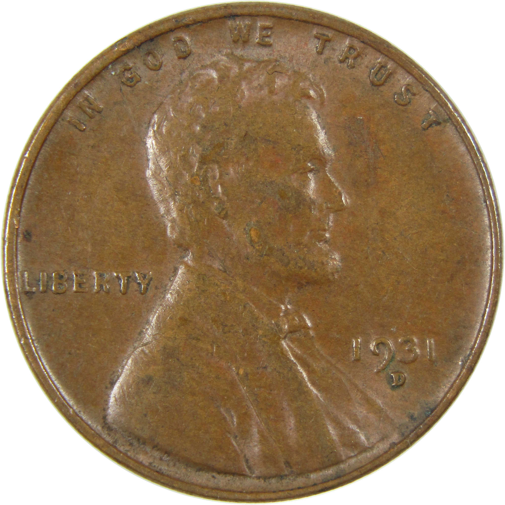 1931 D Lincoln Wheat Cent XF EF Extremely Fine Penny SKU:I27305