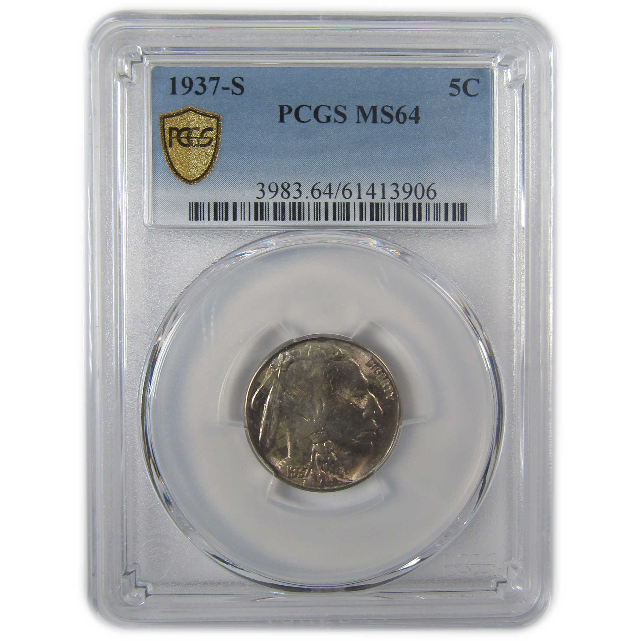 1937 S Indian Head Buffalo Nickel MS 64 PCGS SKU:I23584