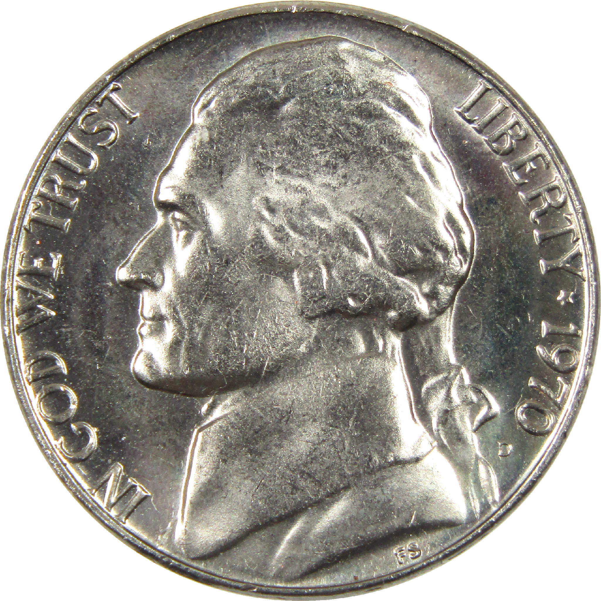 1970 D Jefferson Nickel BU Uncirculated 5c Coin