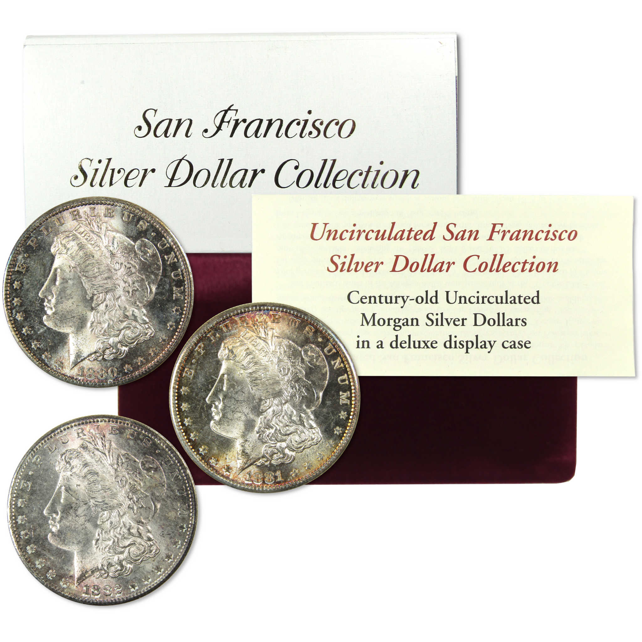 1880-1882 San Fancisco Morgan Silver Dollar Set Uncirculated SKU:CP751