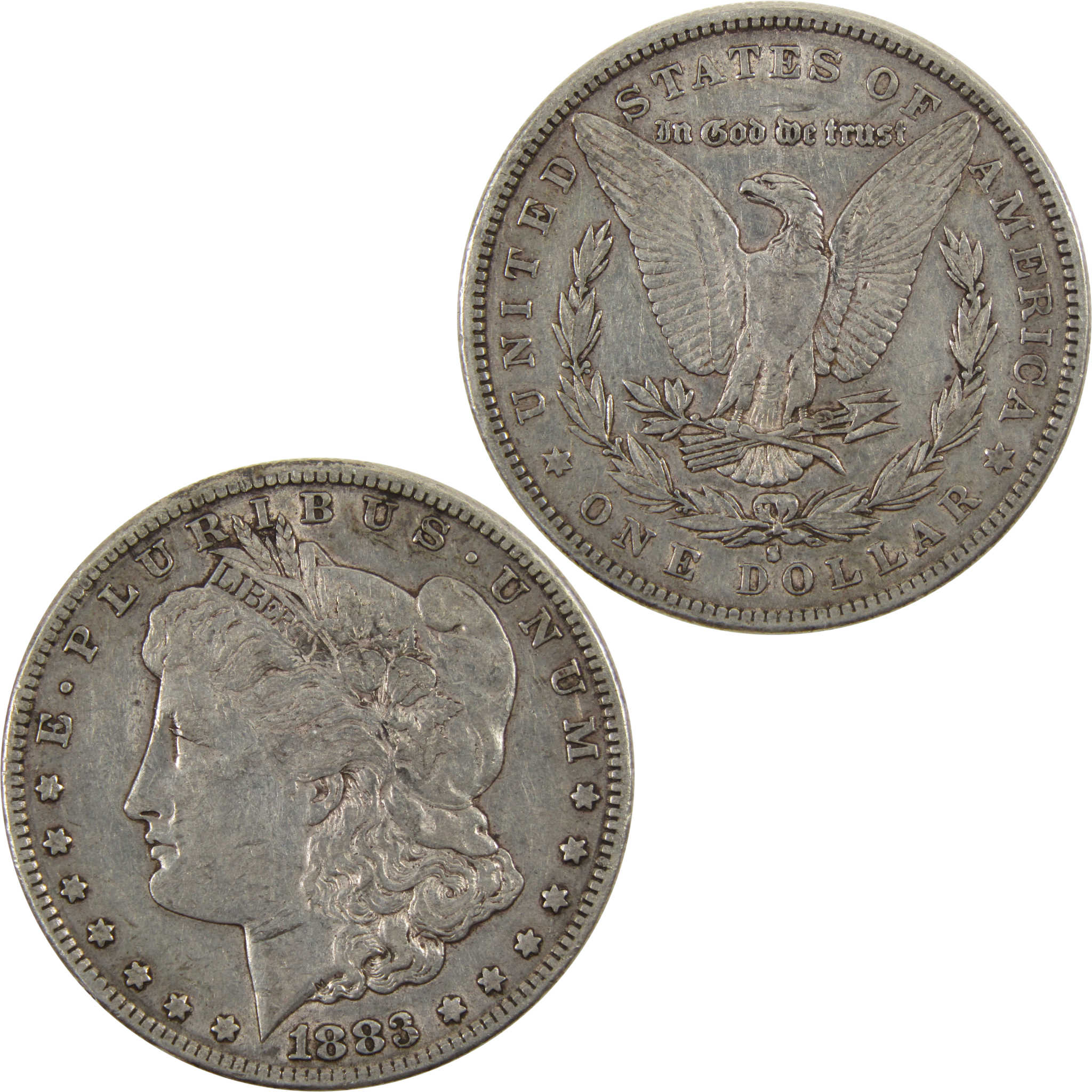 1883 S Morgan Dollar VF/XF 90% Silver $1 SKU:I9171 - Morgan coin - Morgan silver dollar - Morgan silver dollar for sale - Profile Coins &amp; Collectibles