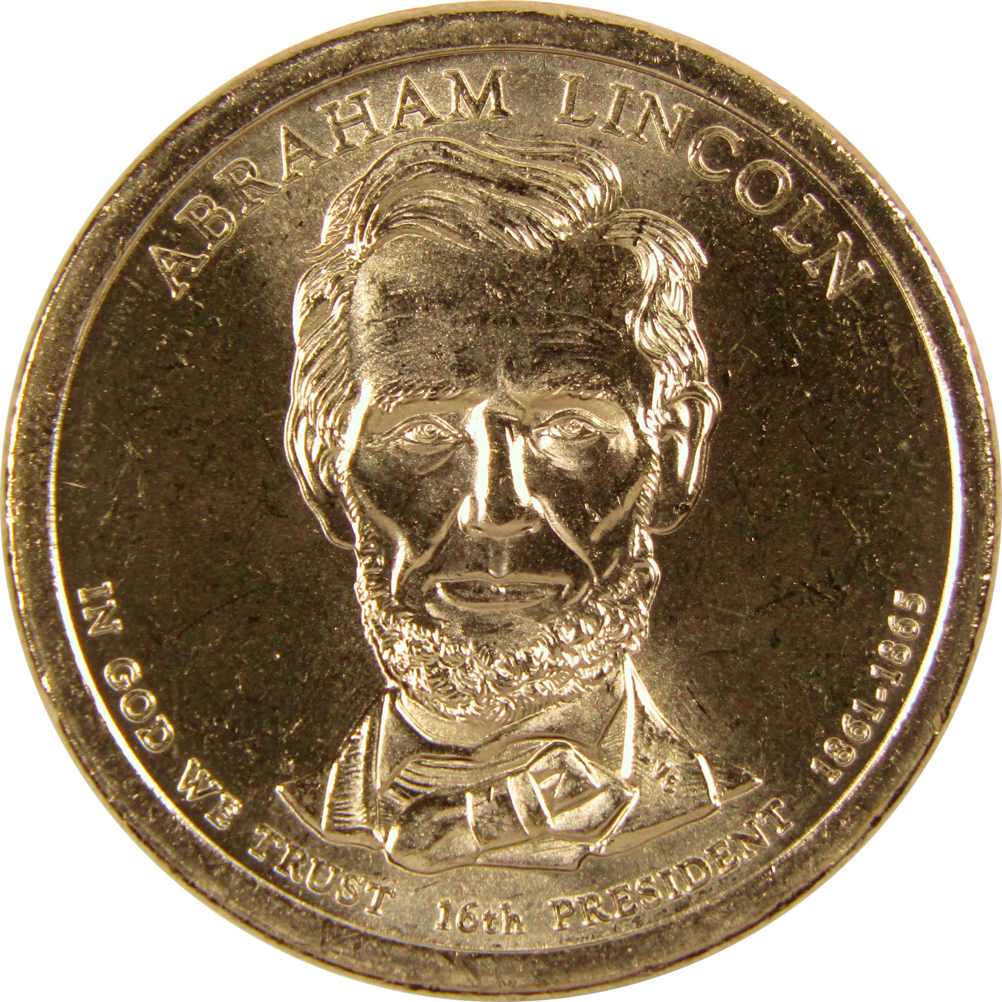 2010 P Abraham Lincoln Presidential Dollar BU Uncirculated $1 Coin