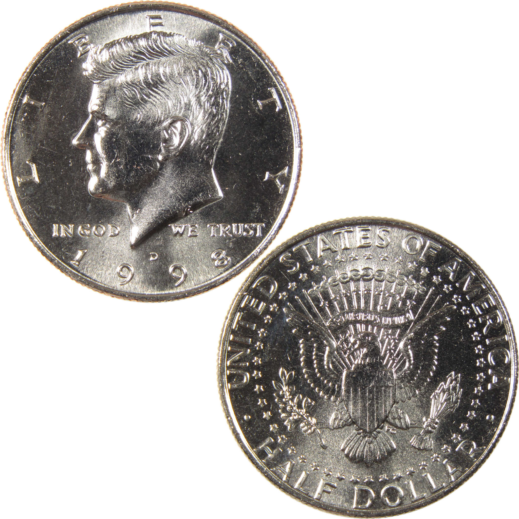 1998 D Kennedy Half Dollar Uncirculated Clad 50c Coin