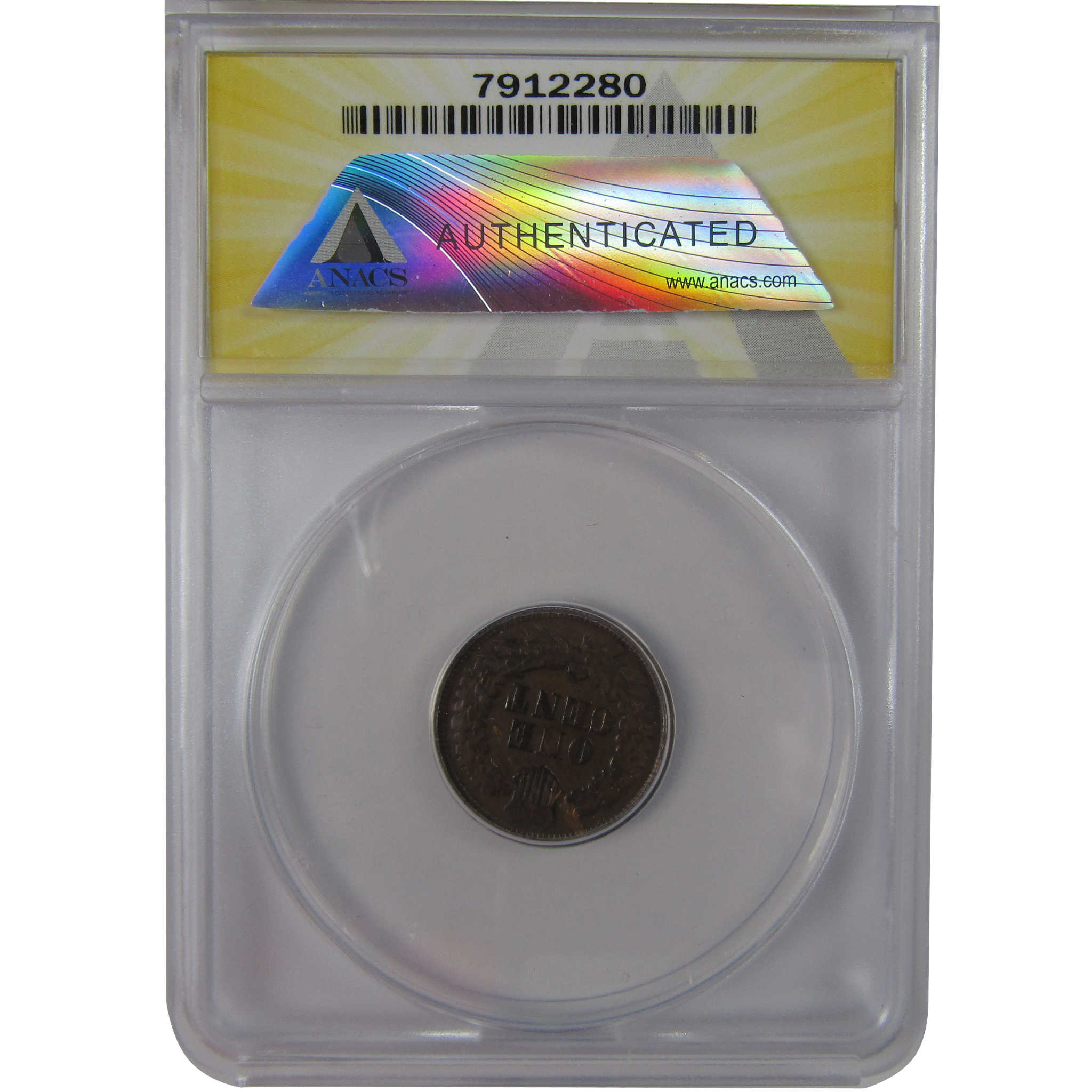 1864 L Indian Head Cent F 12 ANACS Bronze Penny 1c Coin SKU:CPC1179