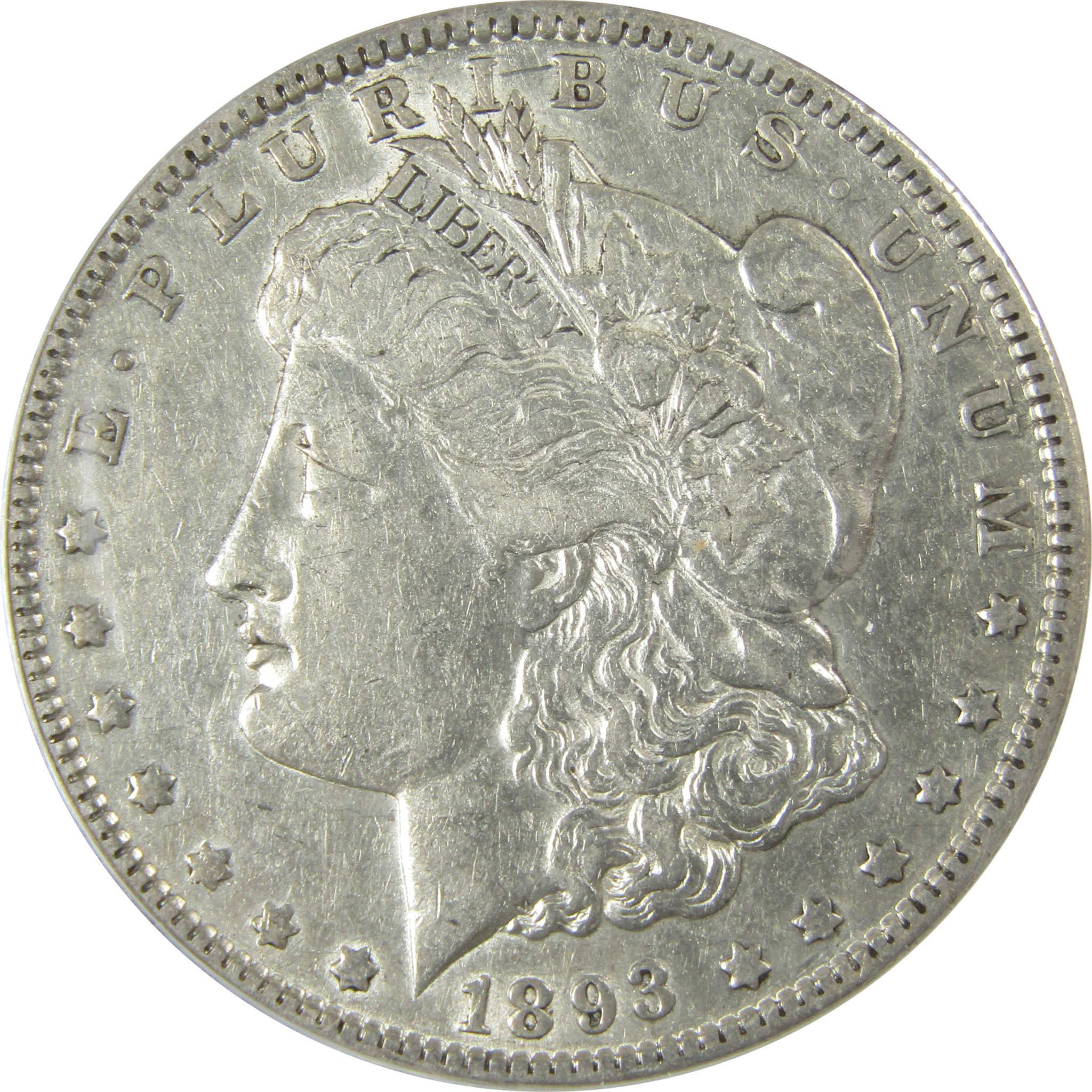 1893 Morgan Silver Dollar EF 45 Details ANACS $1 Coin SKU:CP584 - Morgan coin - Morgan silver dollar - Morgan silver dollar for sale - Profile Coins &amp; Collectibles