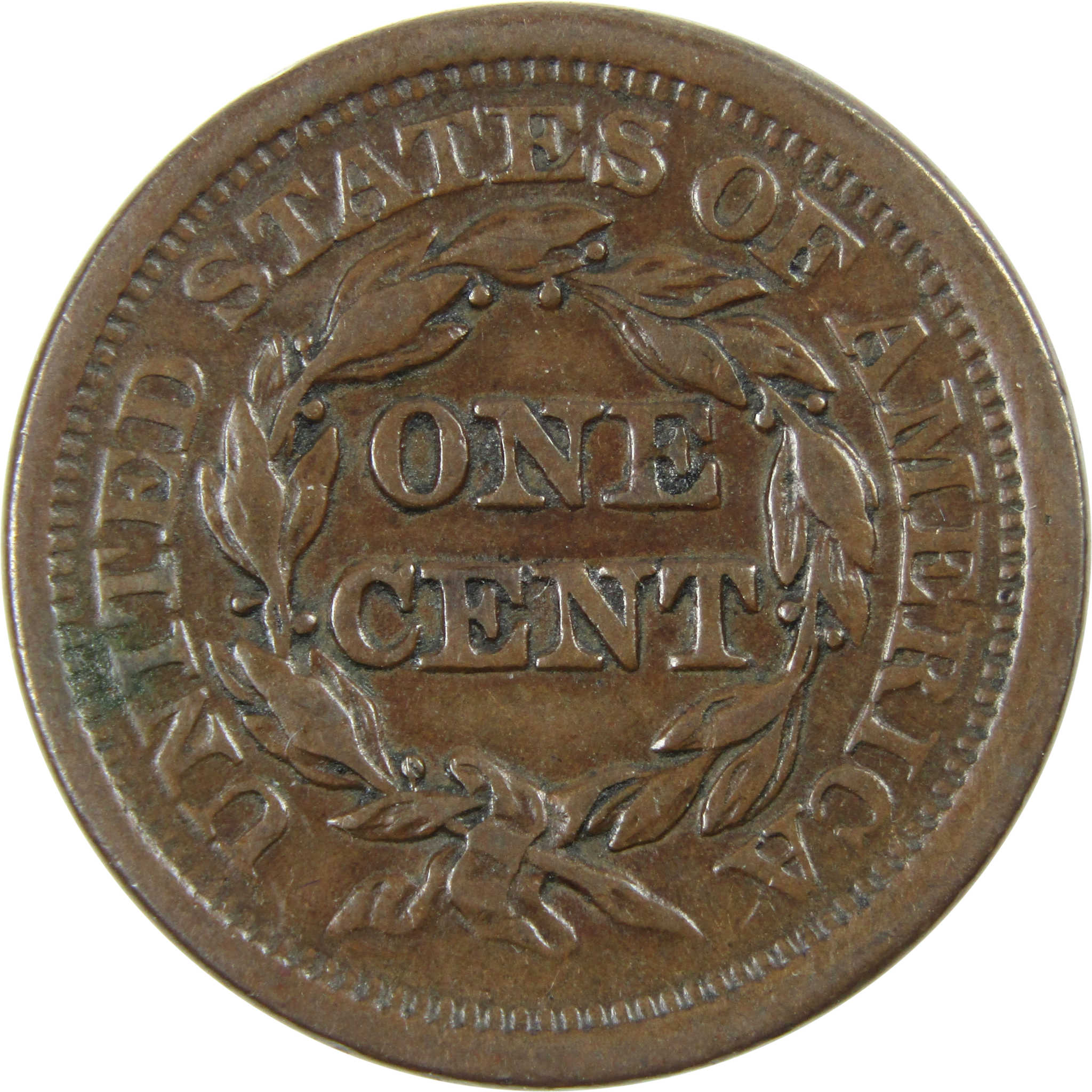 1852 Braided Hair Large Cent XF EF Extremely Fine Copper SKU:I12820