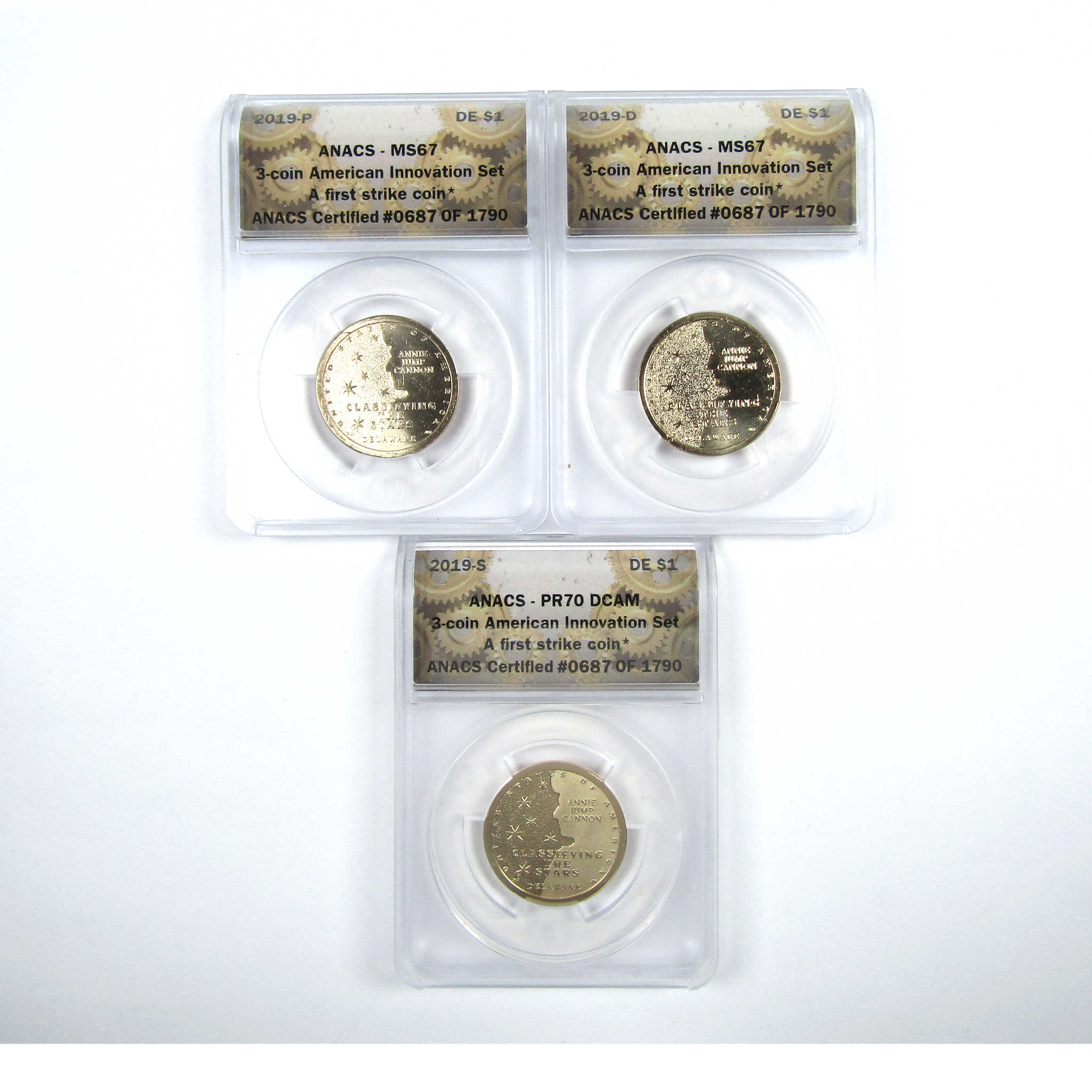 2019 PDS Classifying the Stars Innovation Dollar Set ANACS SKU:CPC6119