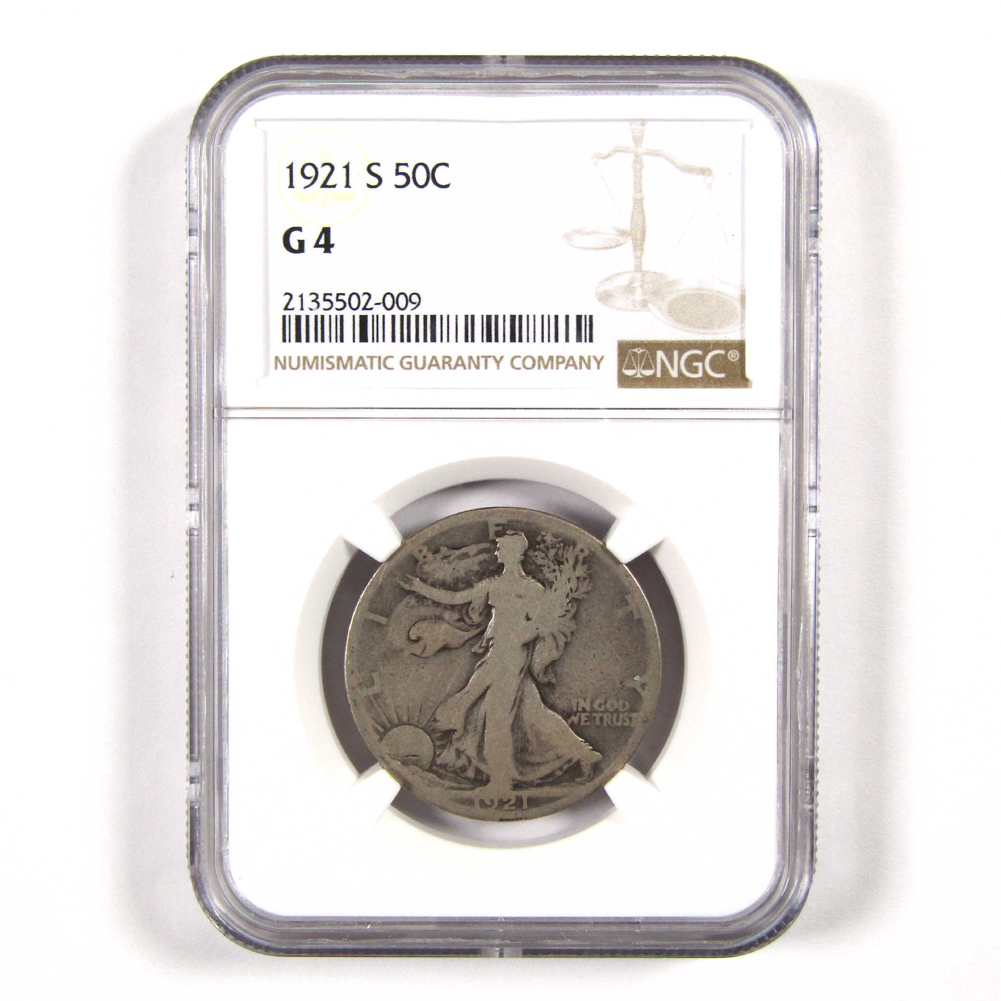 1921 S Liberty Walking Half Dollar G 4 NGC Silver 50c Coin SKU:I11595