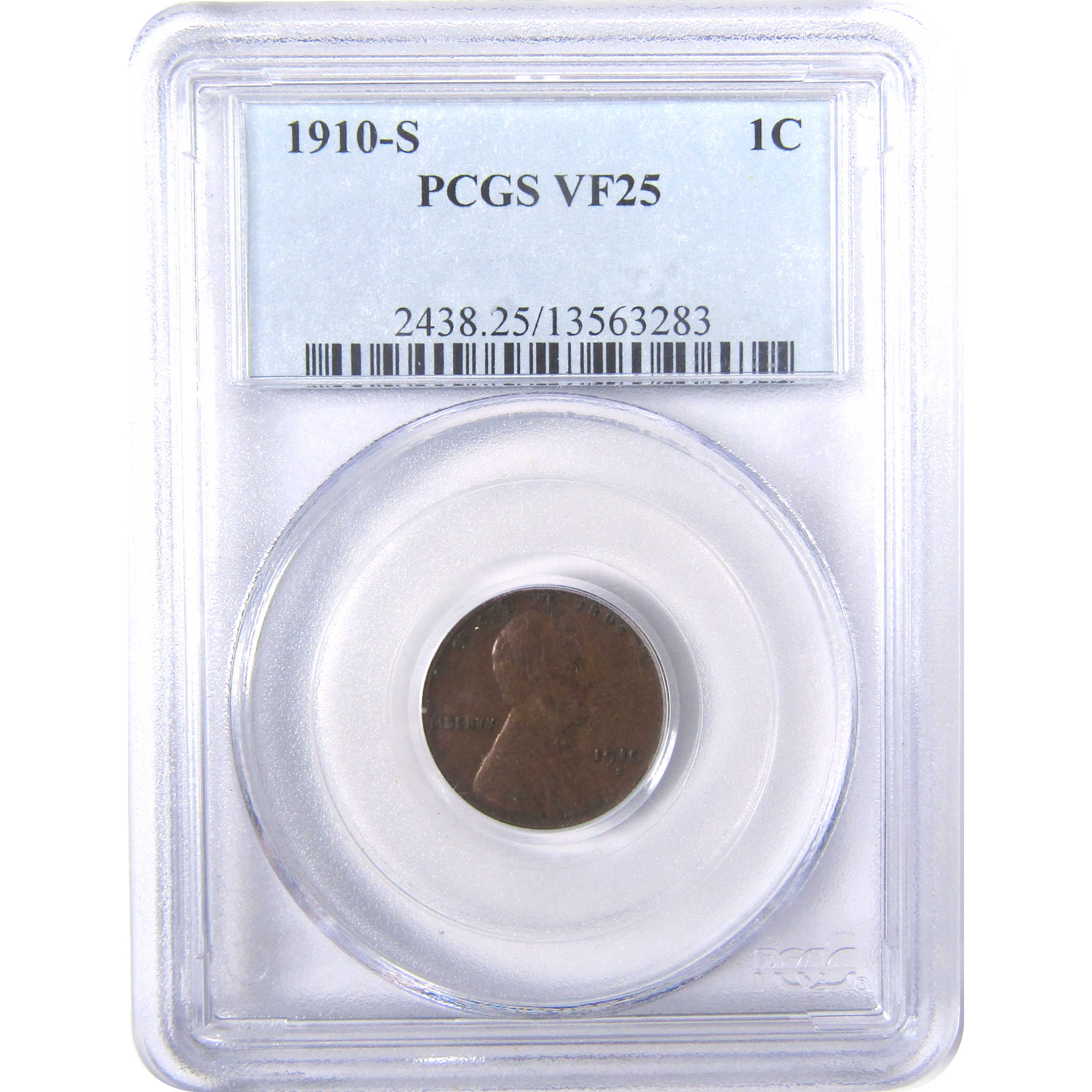 1910 S Lincoln Wheat Cent VF 25 PCGS Penny 1c Coin SKU:I17522