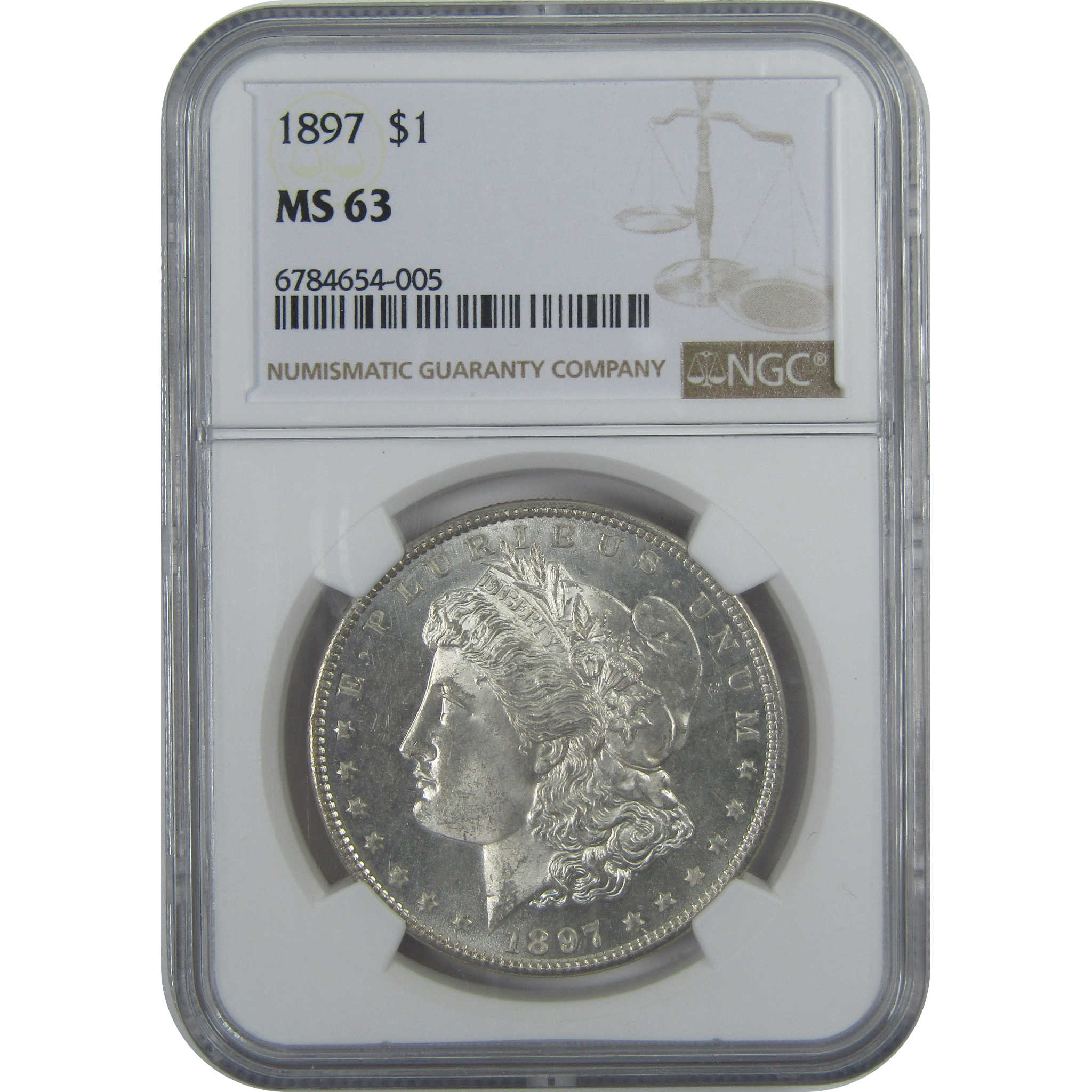 1897 Morgan Dollar MS 63 NGC Silver $1 Uncirculated Coin SKU:I15811 - Morgan coin - Morgan silver dollar - Morgan silver dollar for sale - Profile Coins &amp; Collectibles