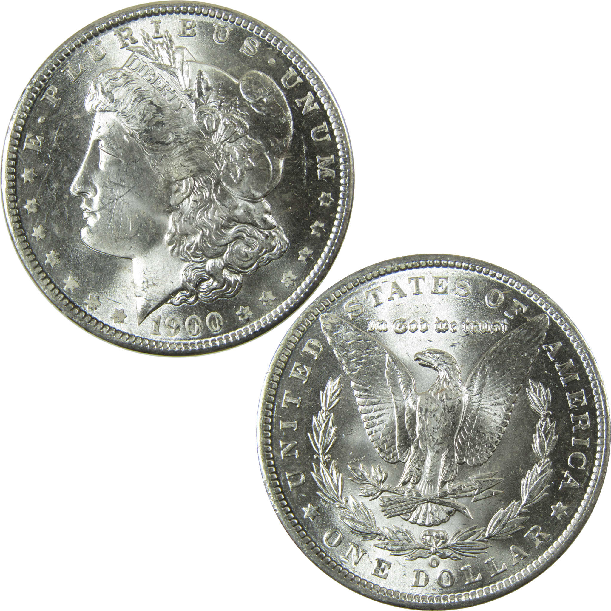 1900 O Morgan Silver Dollar Uncirculated Mint State $1 Coin SKU:I28370