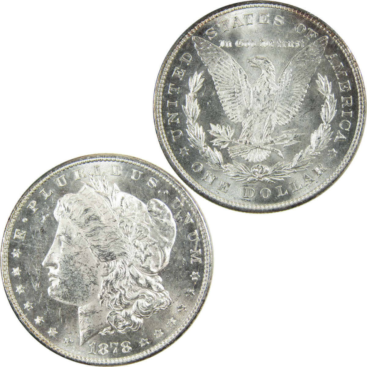 1878 8TF Morgan Silver Dollar Uncirculated $1 Coin SKU:CP1691