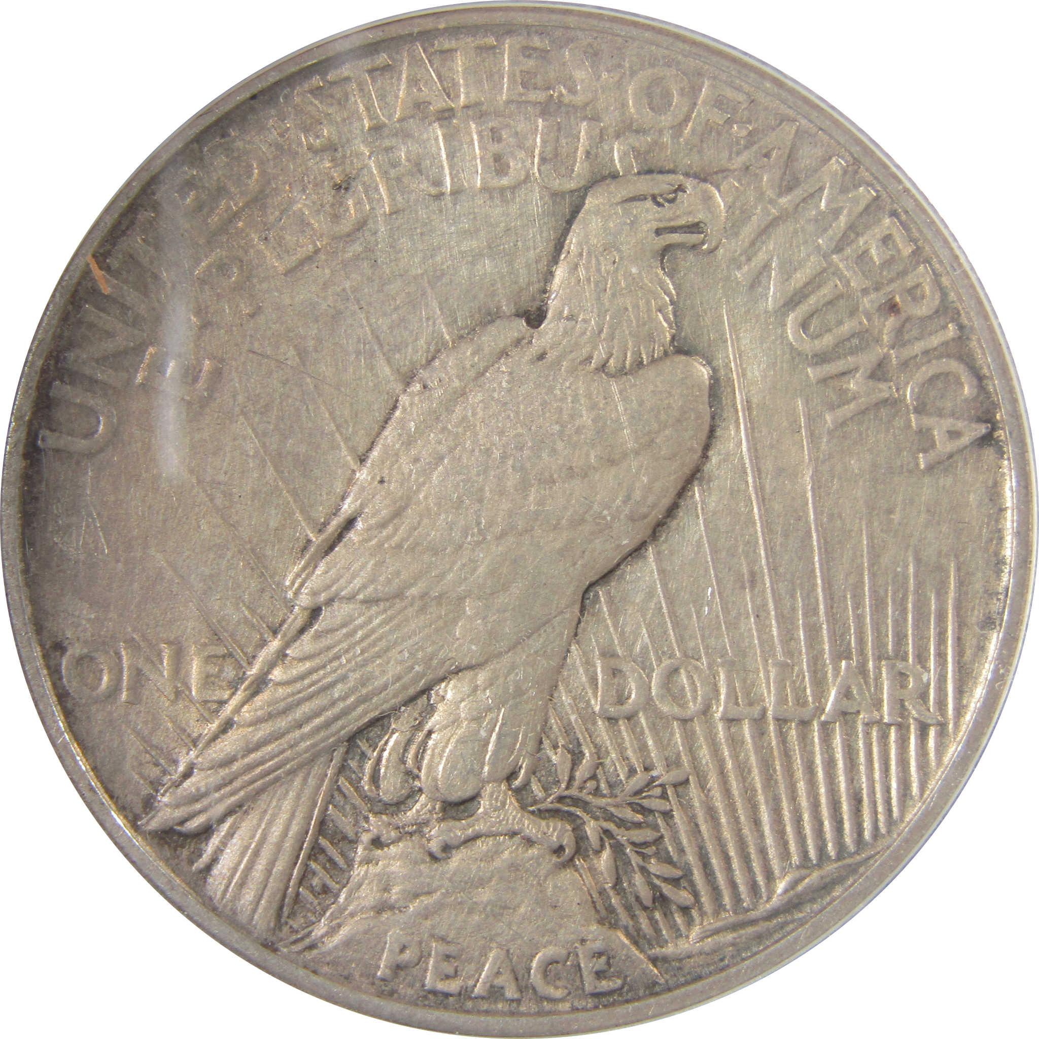 1921 High Relief Peace Silver Dollar AU 58 Details ANACS SKU:I25435