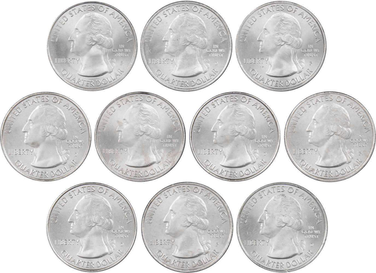 2016 P&D Quarter 10 Coin Set Clad Uncirculated Mint State