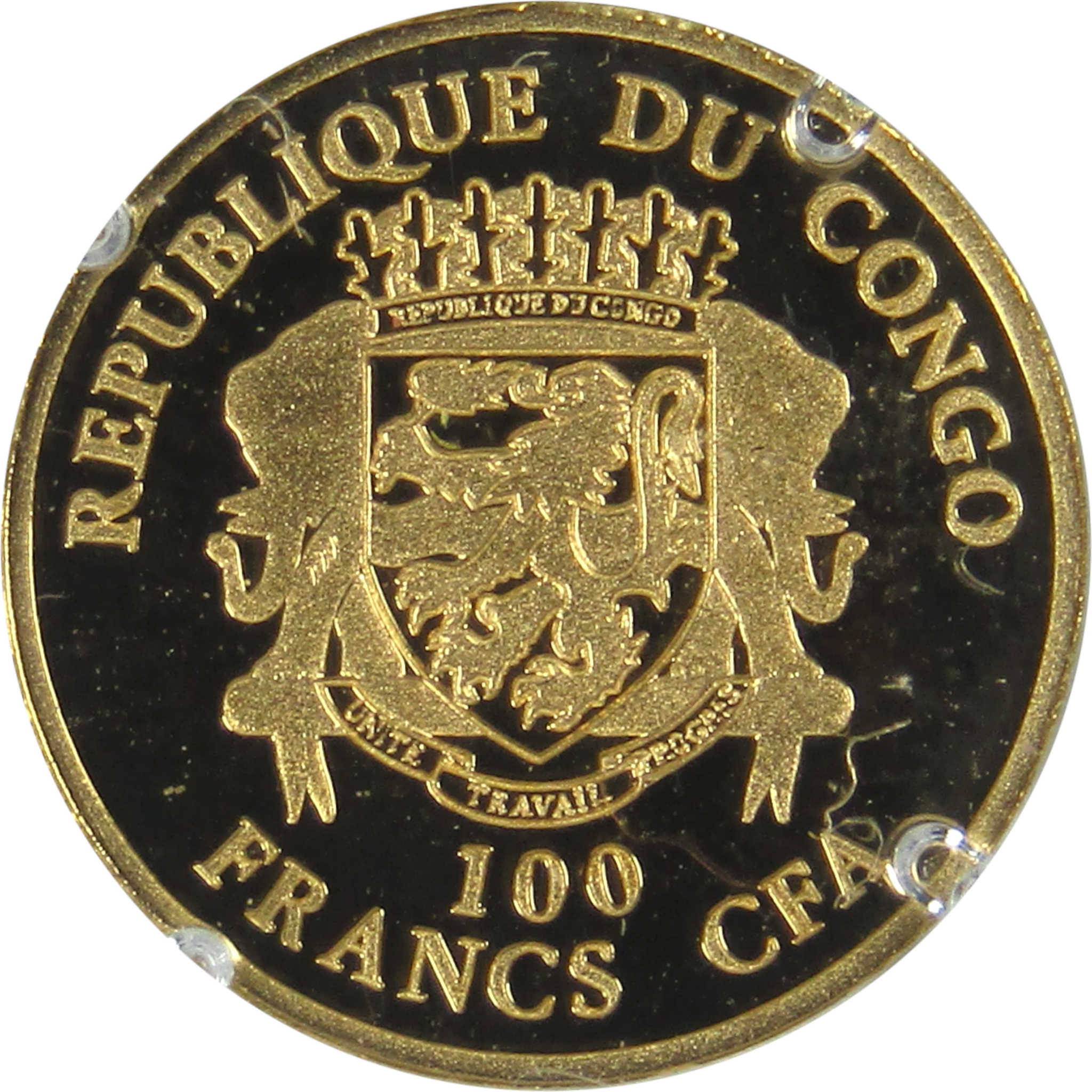 Around the World in 80 Days .999 Gold 100 Francs CFA Proof 2023 DRC