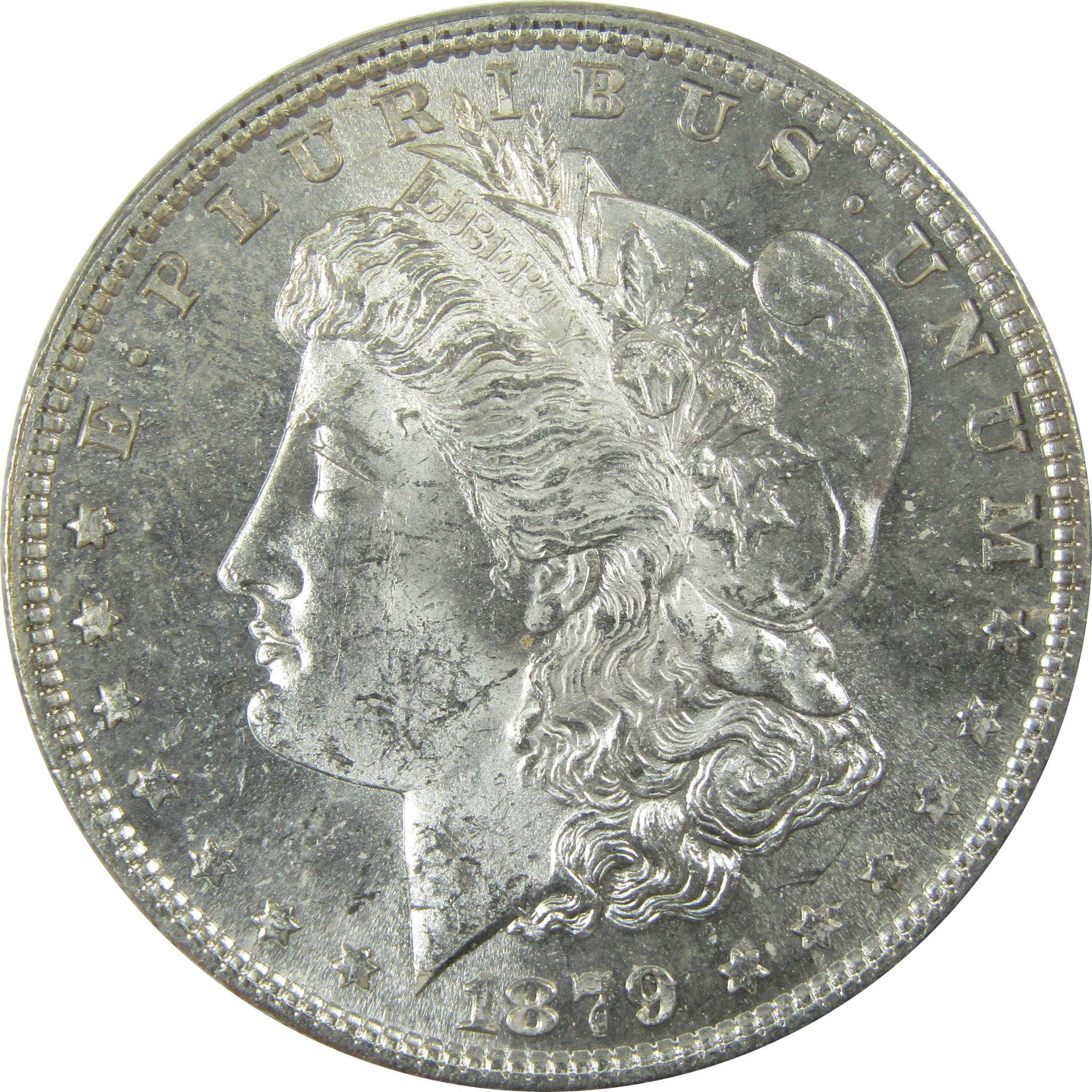 1879 Morgan Silver Dollar Uncirculated Mint State Toned SKU:I25927