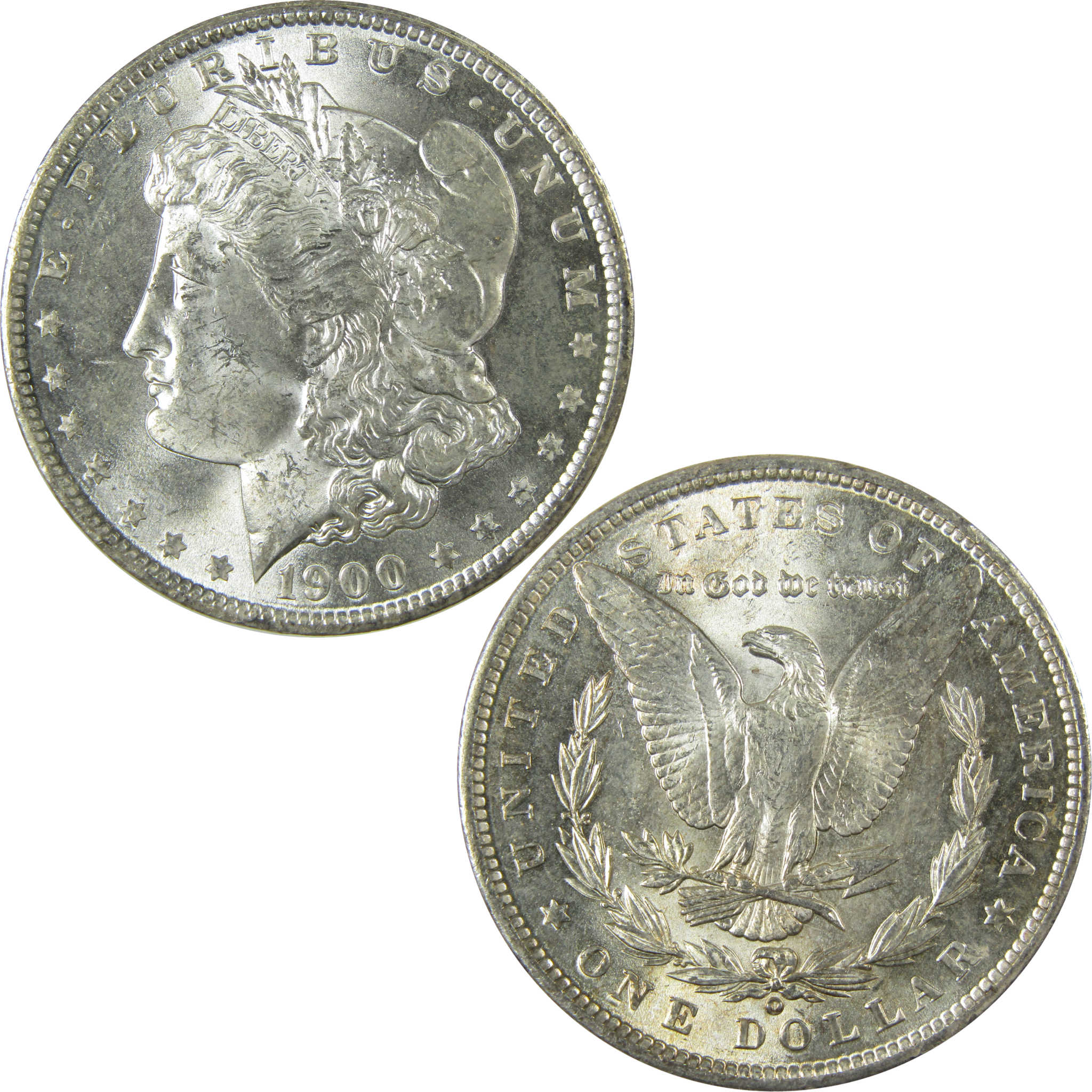 1900 O Morgan Silver Dollar Uncirculated Mint State $1 Coin SKU:I27728