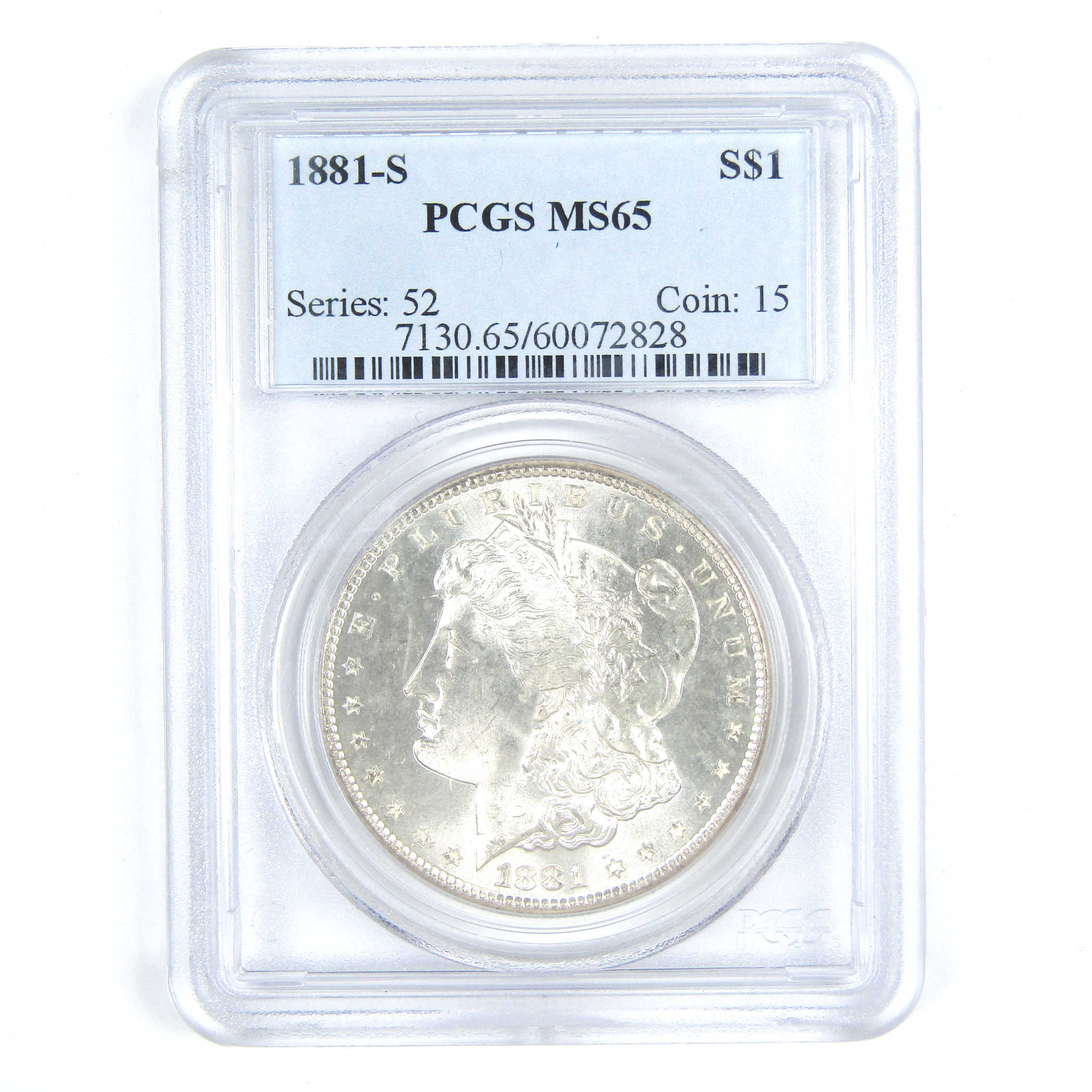 1881 S Morgan Dollar MS 65 PCGS Silver $1 Uncirculated SKU:CPC8594 - Morgan coin - Morgan silver dollar - Morgan silver dollar for sale - Profile Coins &amp; Collectibles