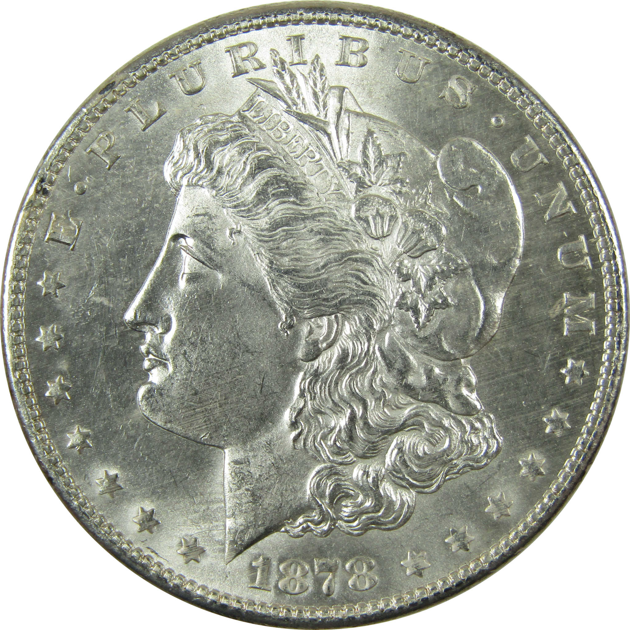 1878 S Morgan Silver Dollar Uncirculated Mint State $1 Coin SKU:I27064